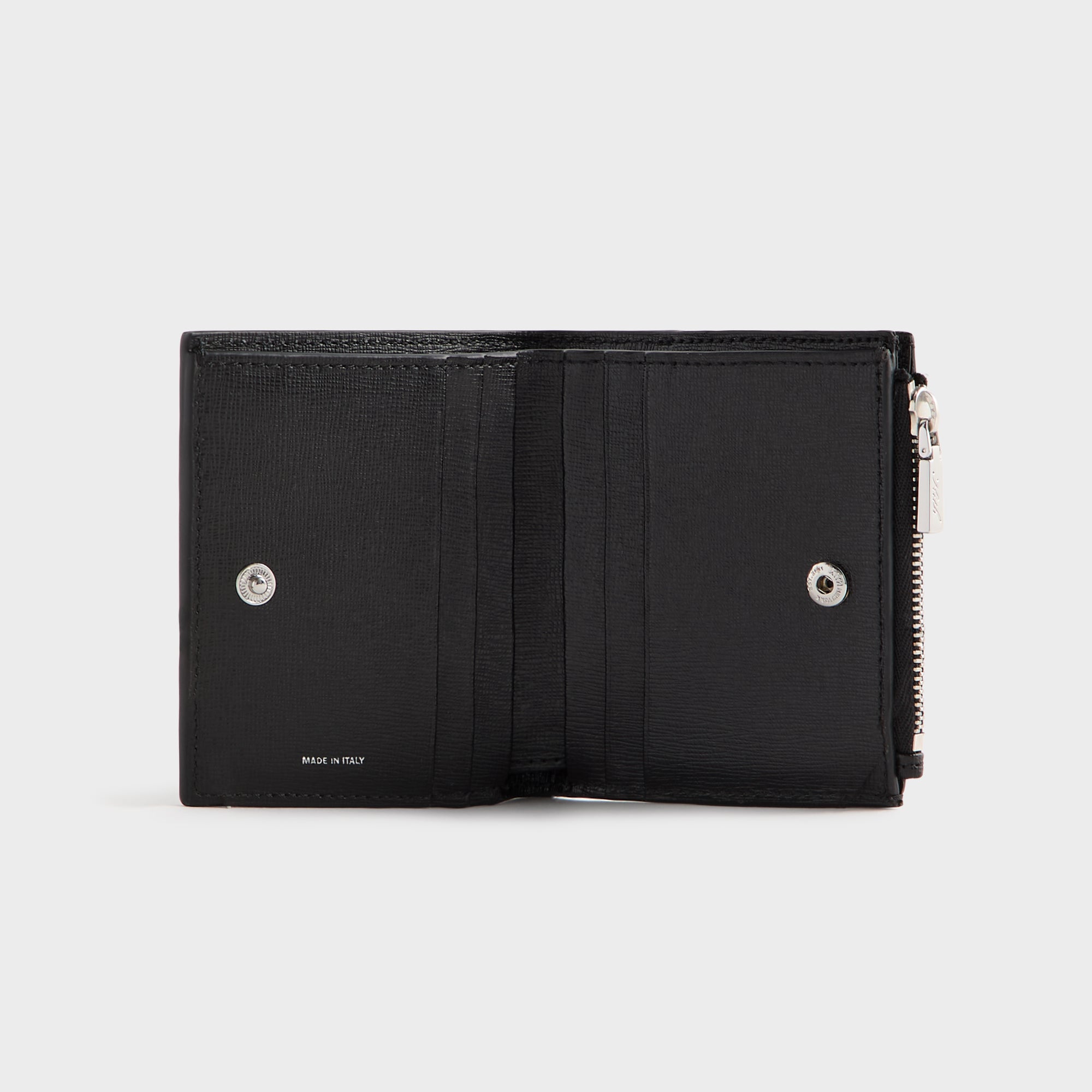 M*R様 kith zip wallet Kith Saffiano Leather Snap Wallet - Black – Kith UK