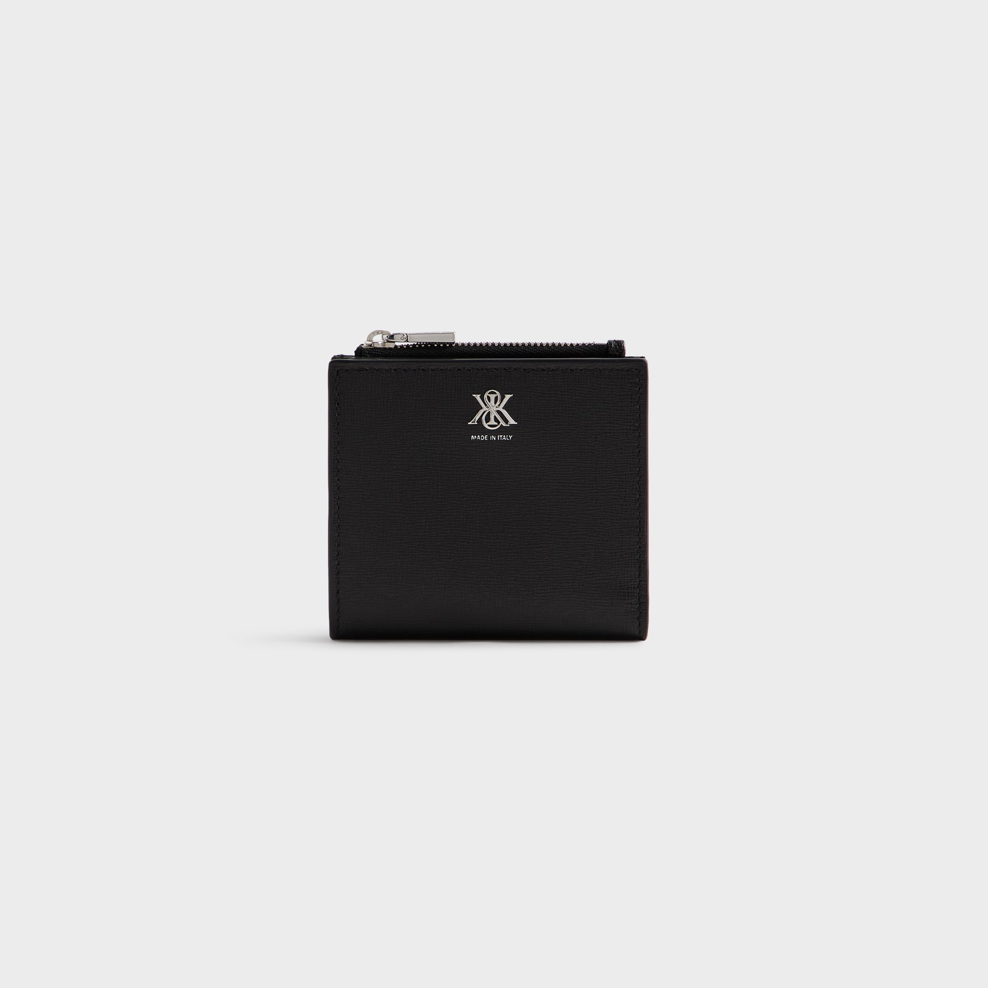 Kith Saffiano Leather Snap Wallet - Black – Kith UK