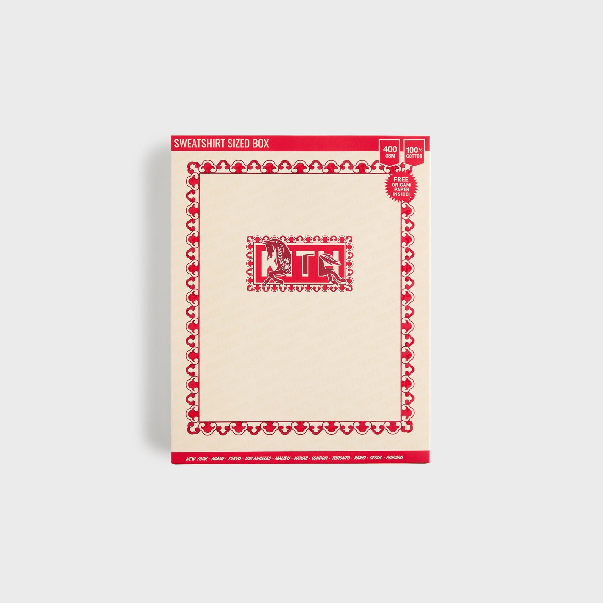 Kith Treats Year of the Horse Nelson Crewneck - Light Heather Grey