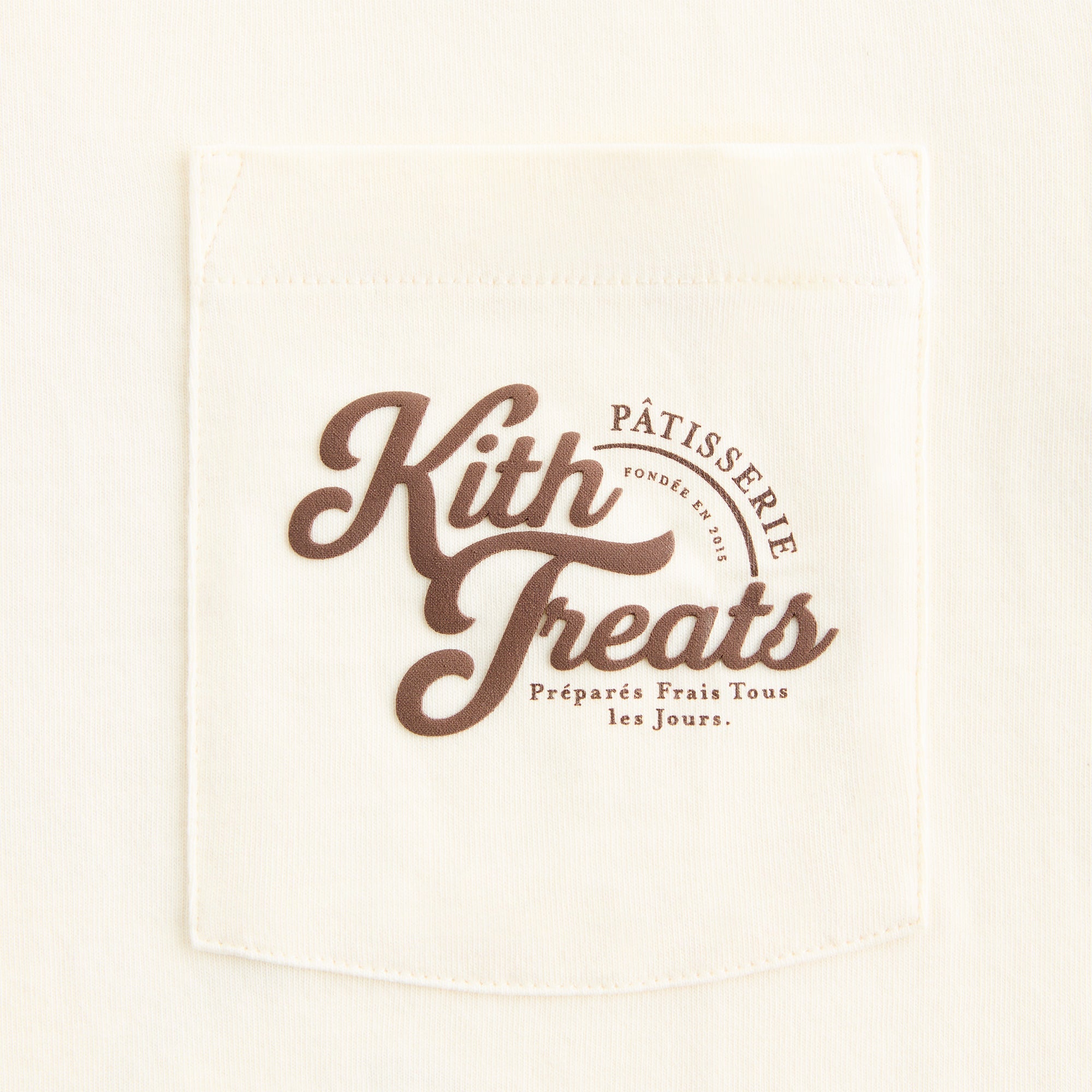 Kith Treats Croissant Long Sleeve Pocket Tee - Sandrift – Kith UK