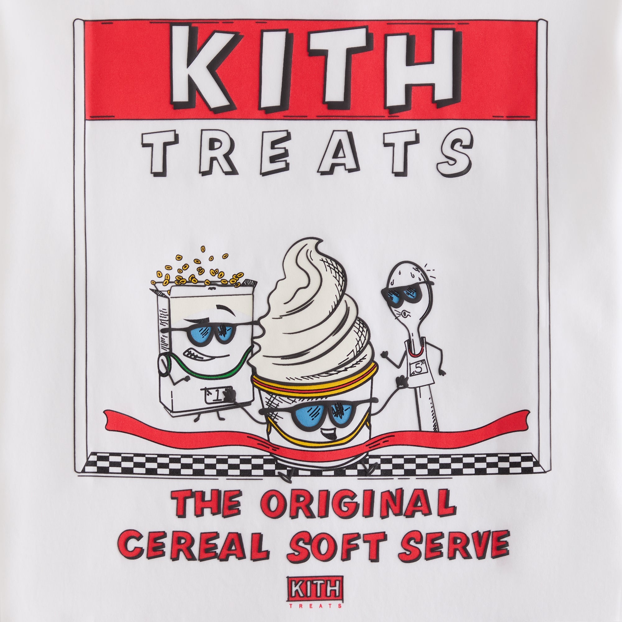 Kith Treats Finish Line Pocket Tee - White – Kith UK