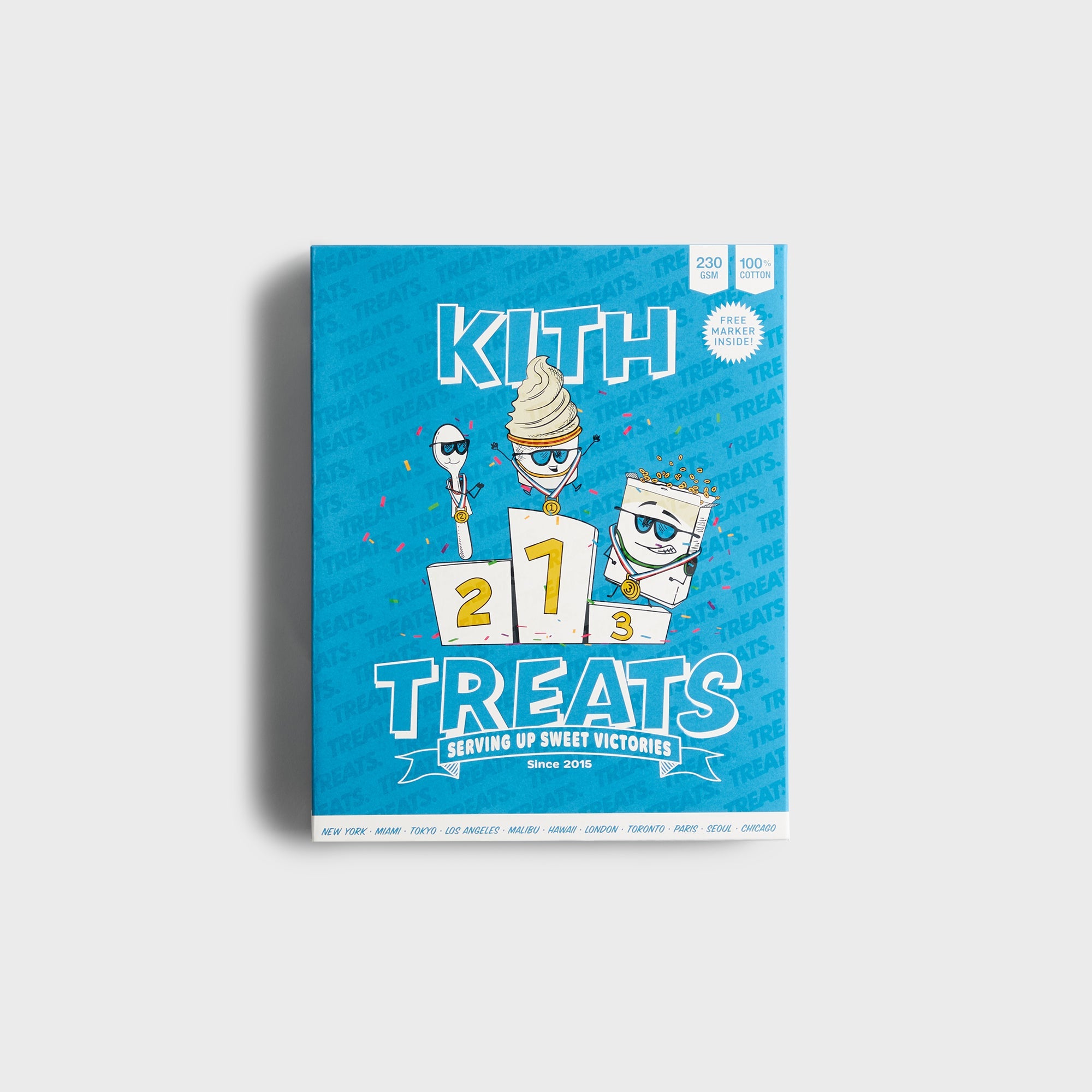 Kith Treats Finish Line Pocket Tee - White – Kith UK