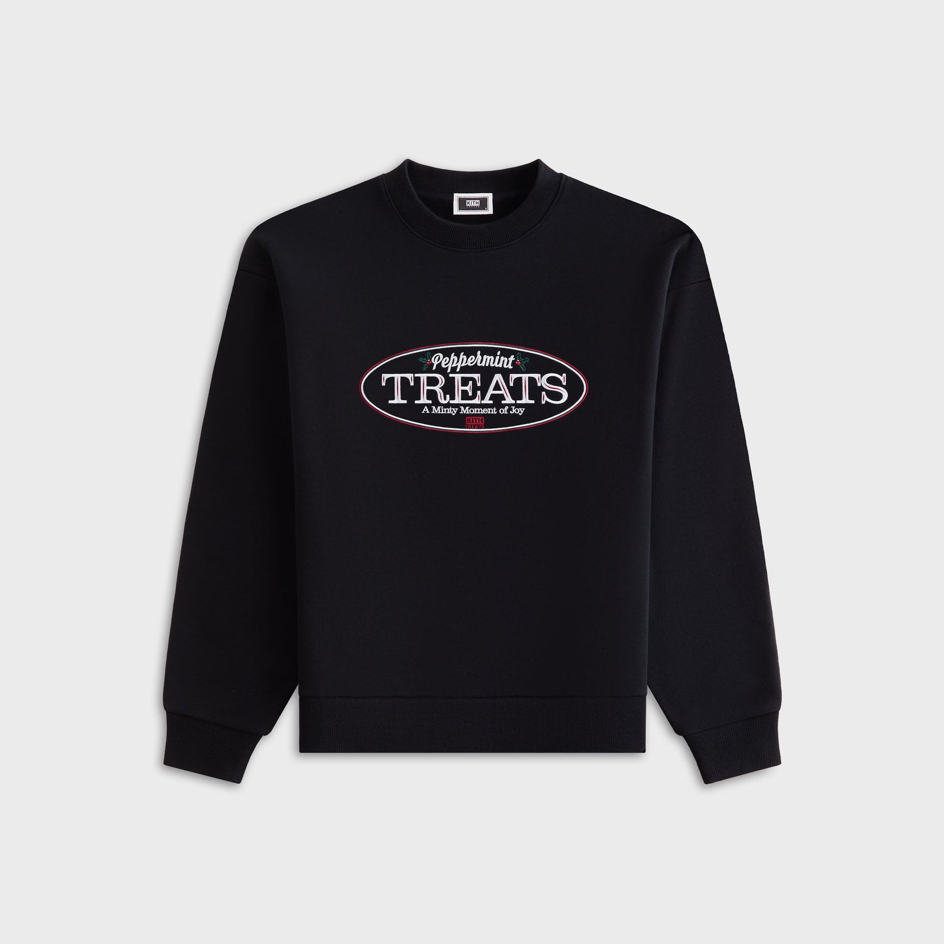 Kith Treats Peppermint Logo Nelson Crewneck - Black
