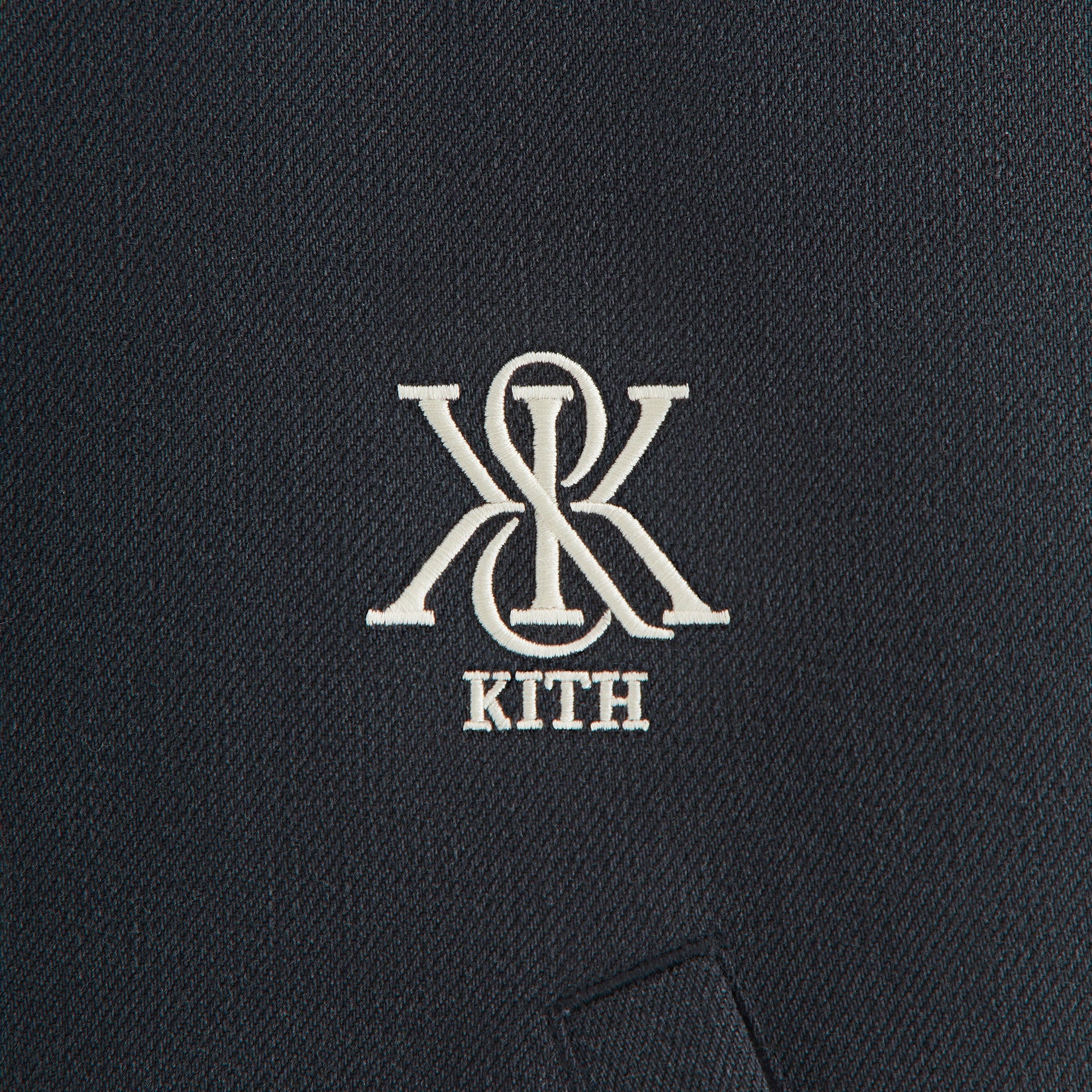 Kith Women Bex Cropped Denim Puffer - Washed Black