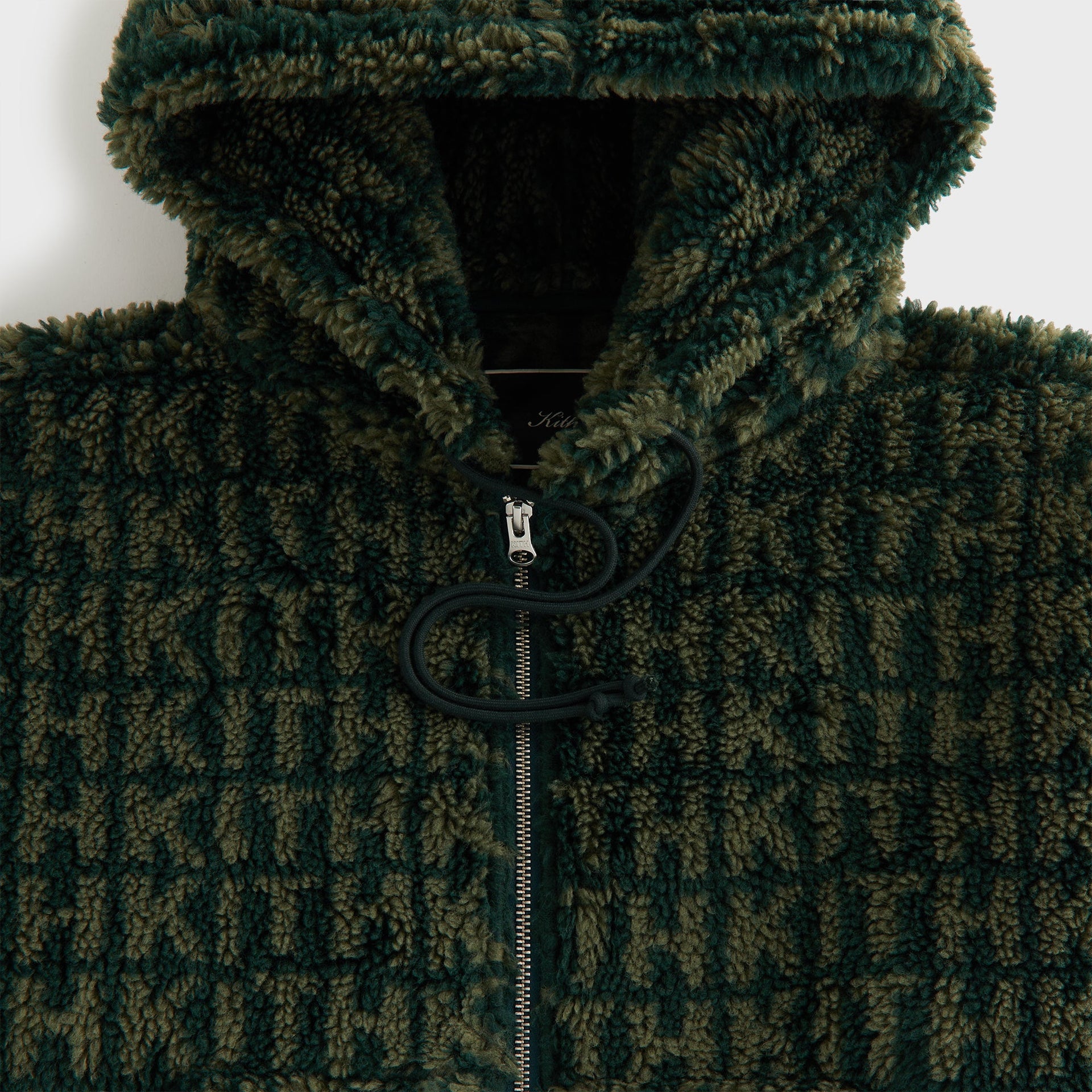 Kith Women Sylas Sherpa Monogram Zip Hoodie - Stadium