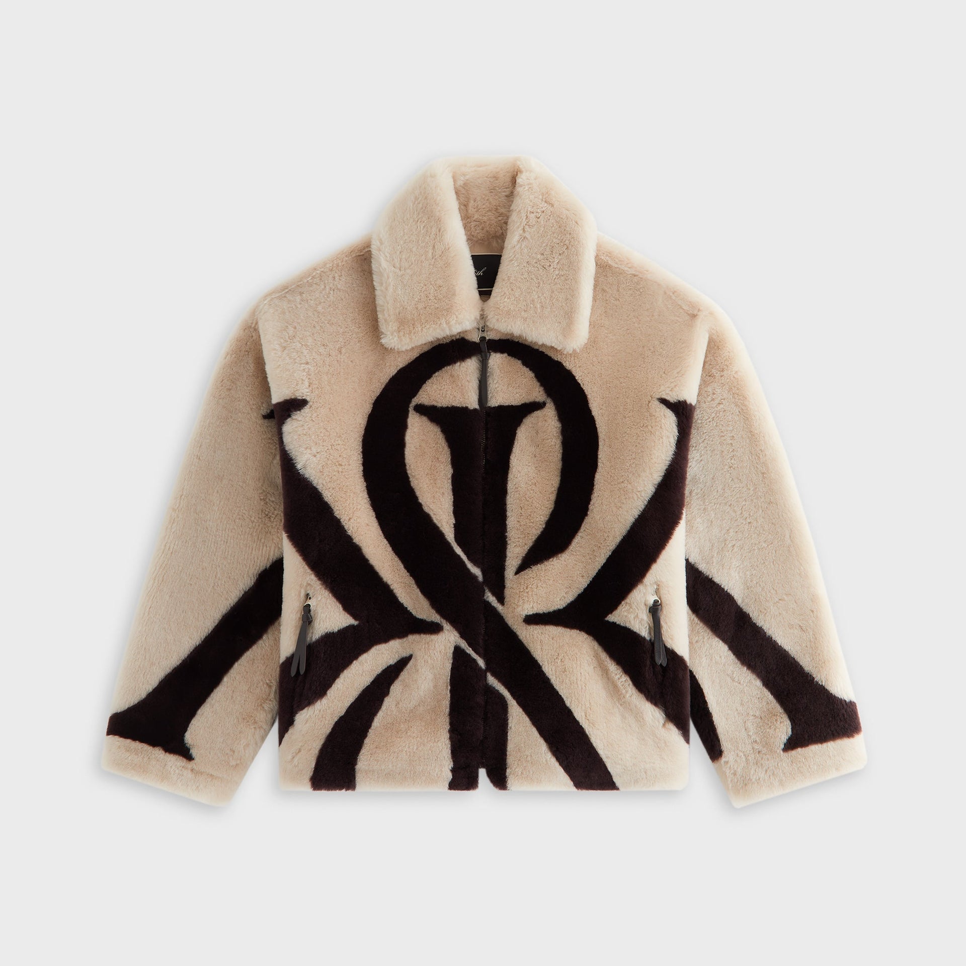 Kith Women Waylon II Shearling Crest Jacket - Waffle