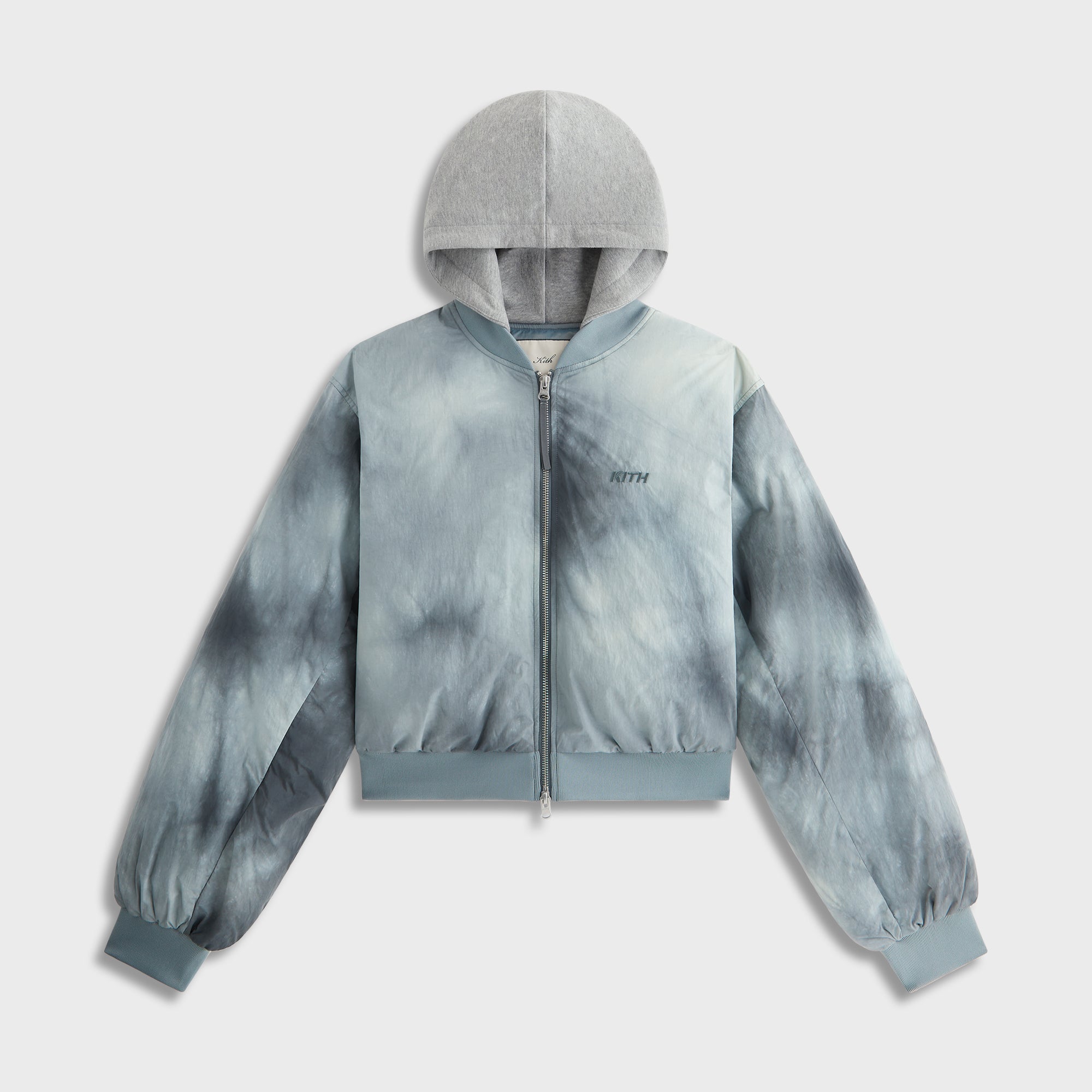 Kith Women Gorman II Washed Nylon Bomber Jacket - Concrete – Kith UK