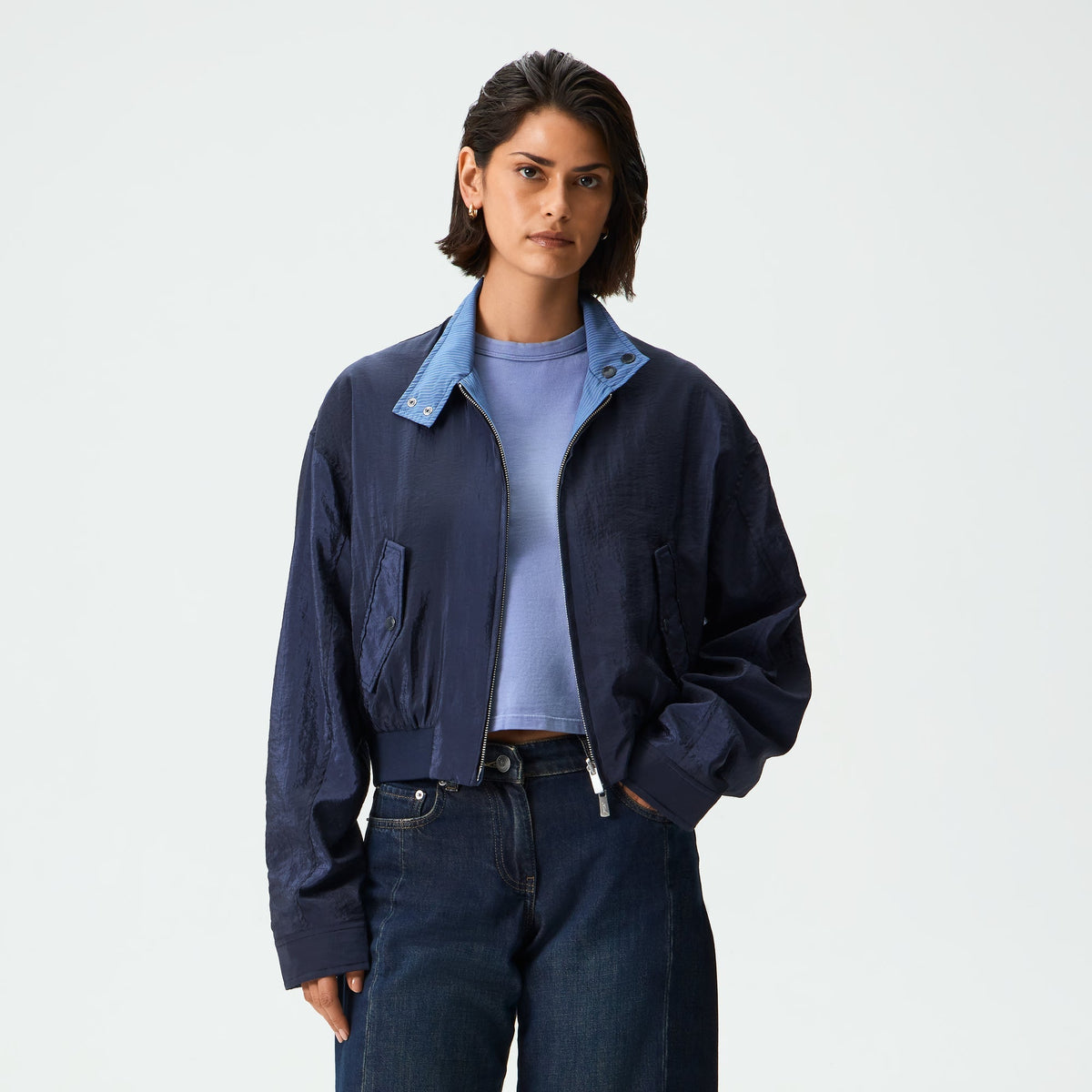 Kith Women Rogan Reversible Harrington Jacket - Placid - PH
