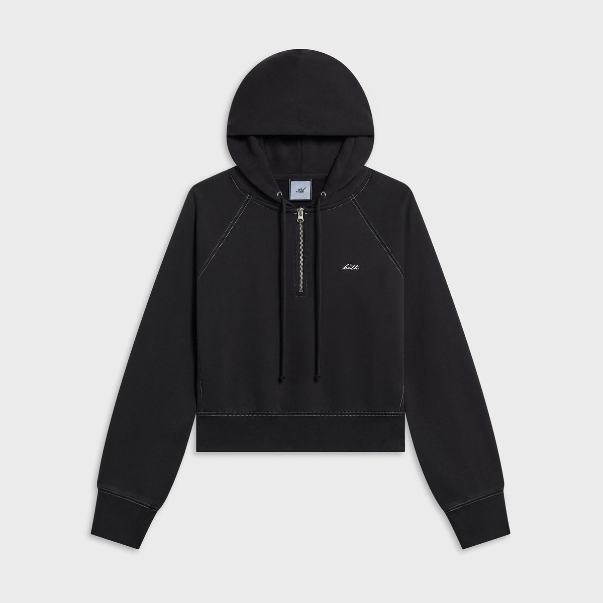 Kith Women Mikol Half Zip Hoodie - Black Beauty