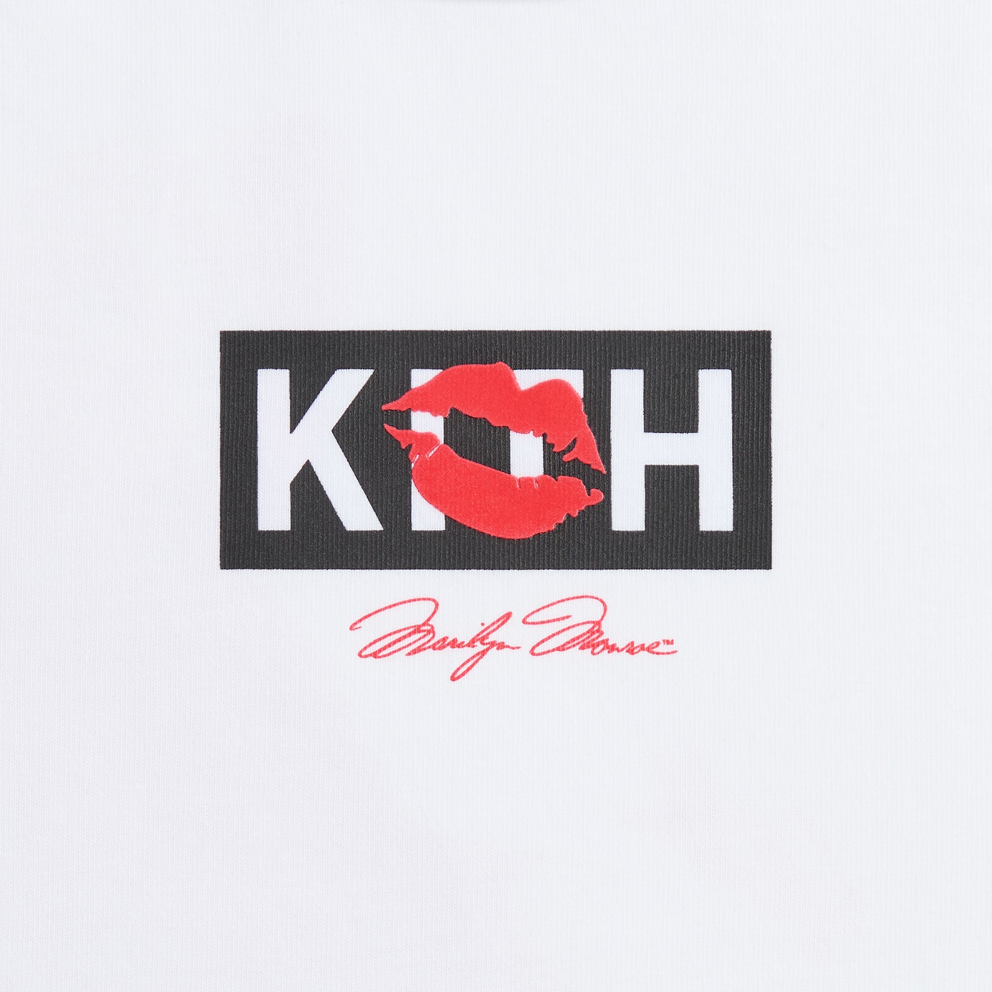Kith Women for Marilyn Monroe Kiss Mulberry Vintage Tee - White