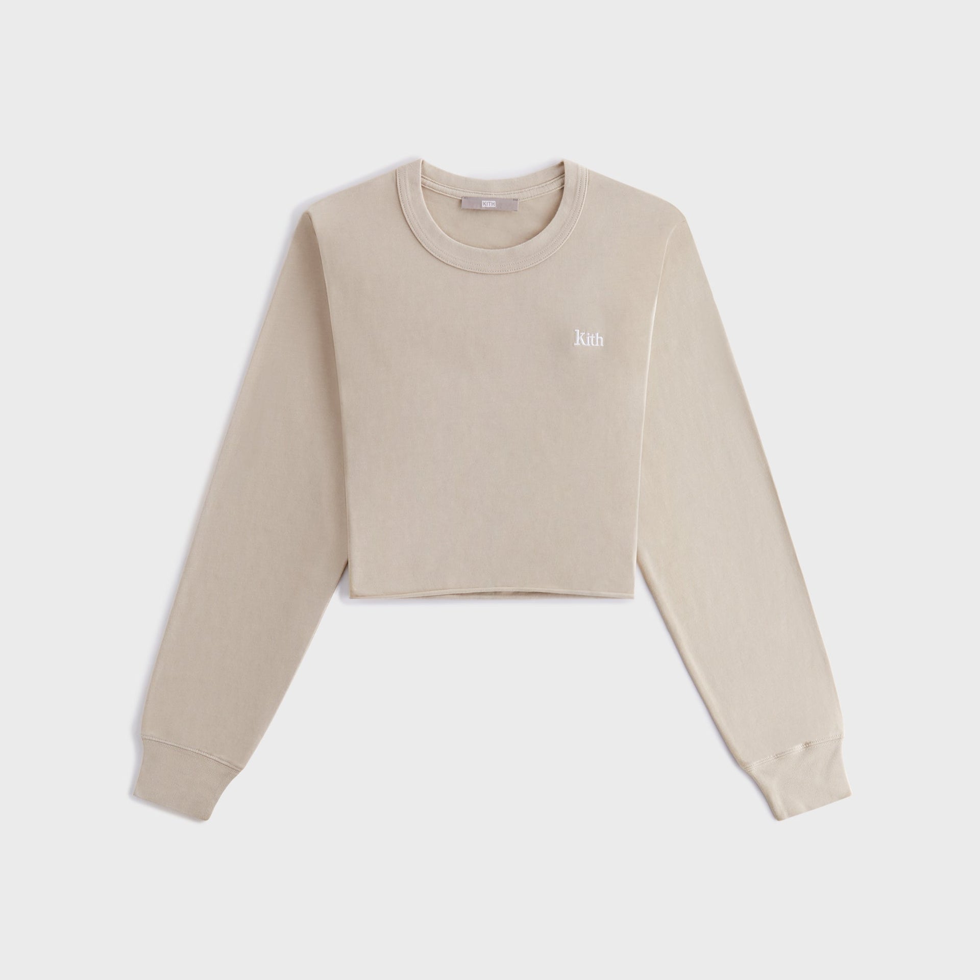 Kith Women Lucy Cropped Long Sleeve II Tee - Bare