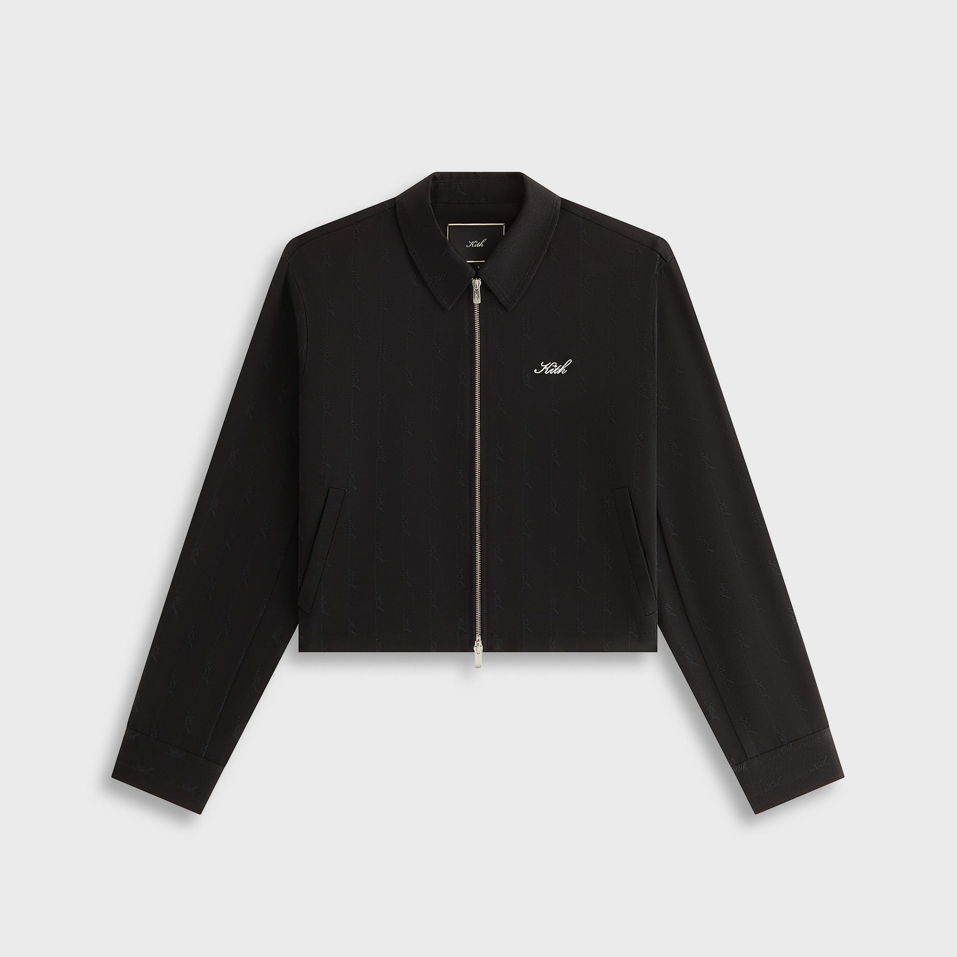 Kith Women Corwin Script Faille Jacket - Black