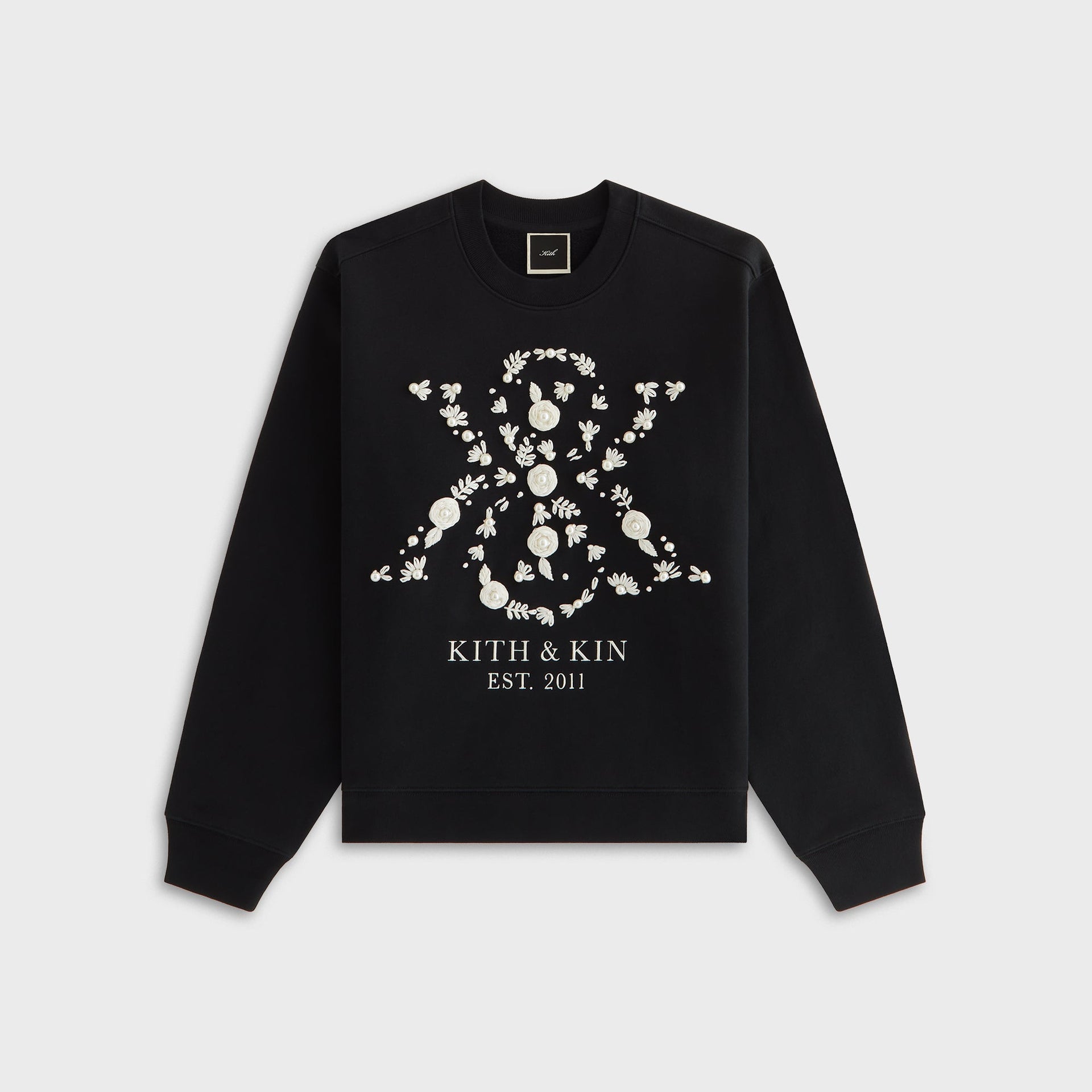 Kith Women Ashwin Pearl Crest Crewneck - Black