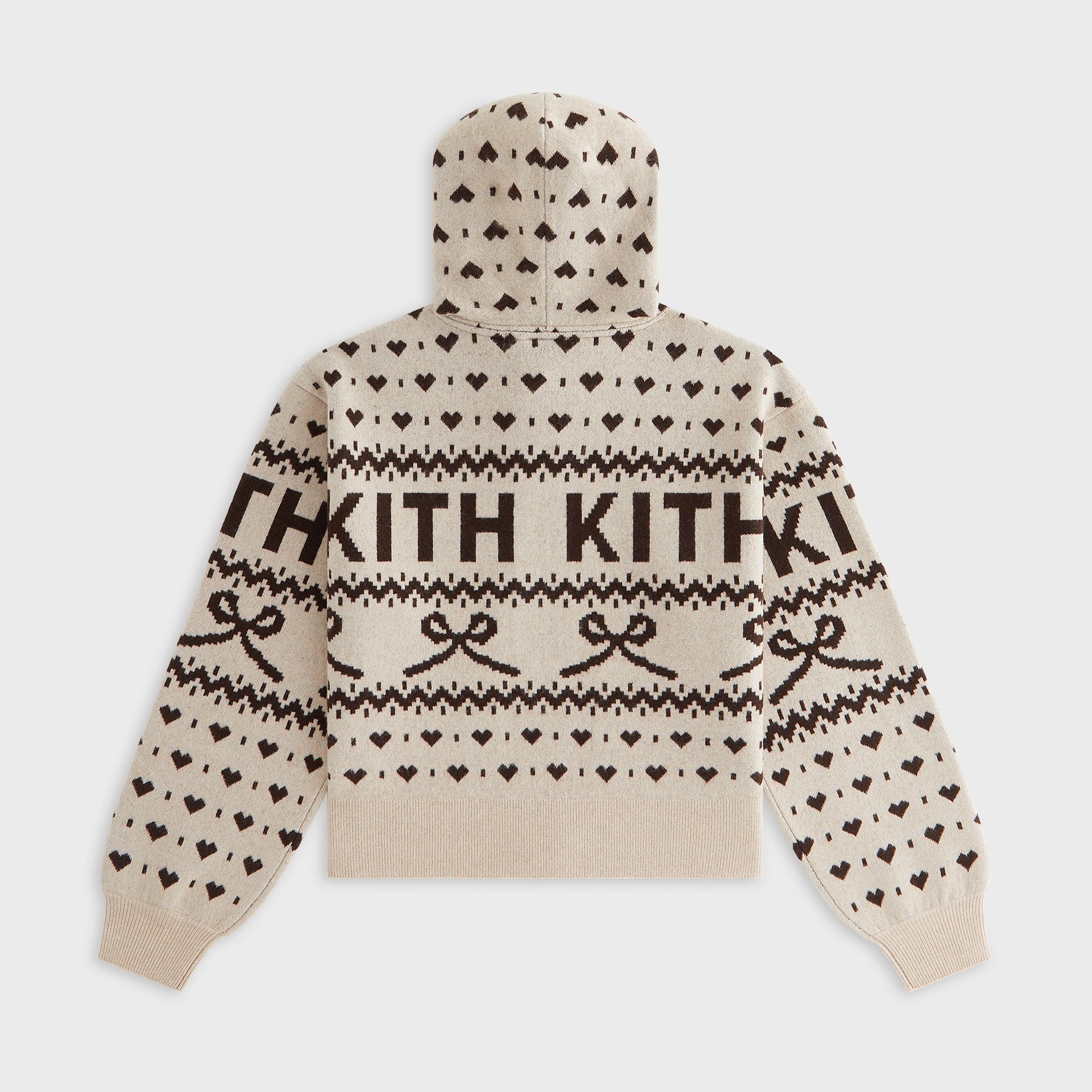 Kithmas Women Tanner Ribbon Sweater Hoodie - Sandrift