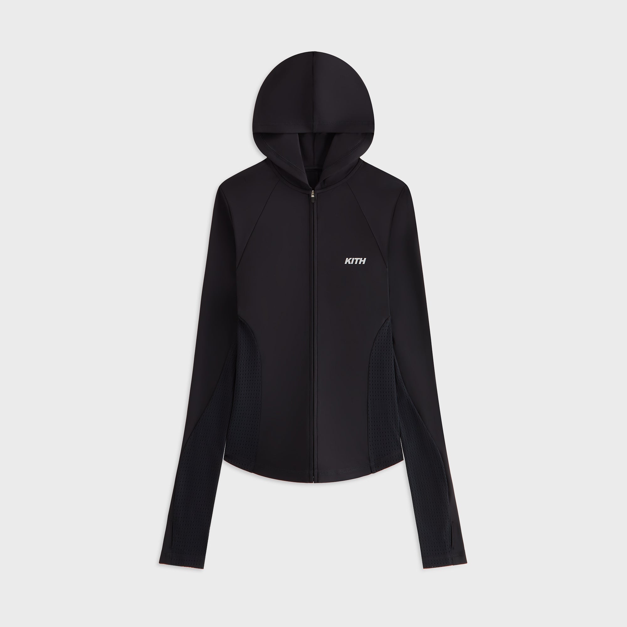 Kith Women Alyza Paneled Zip Hoodie - Black – Kith UK