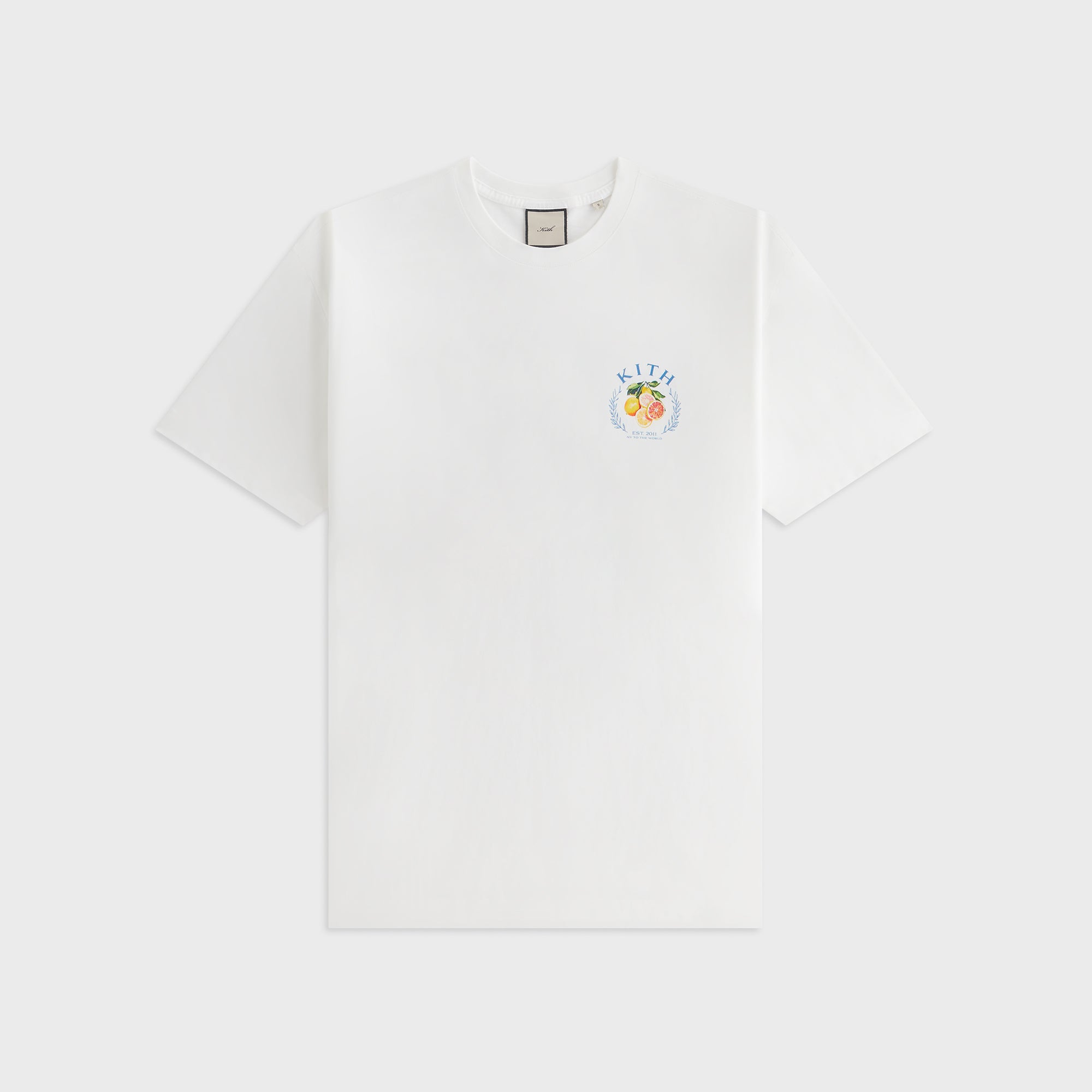 Kith Women Vintage Citrus Crest Tee - White – Kith UK
