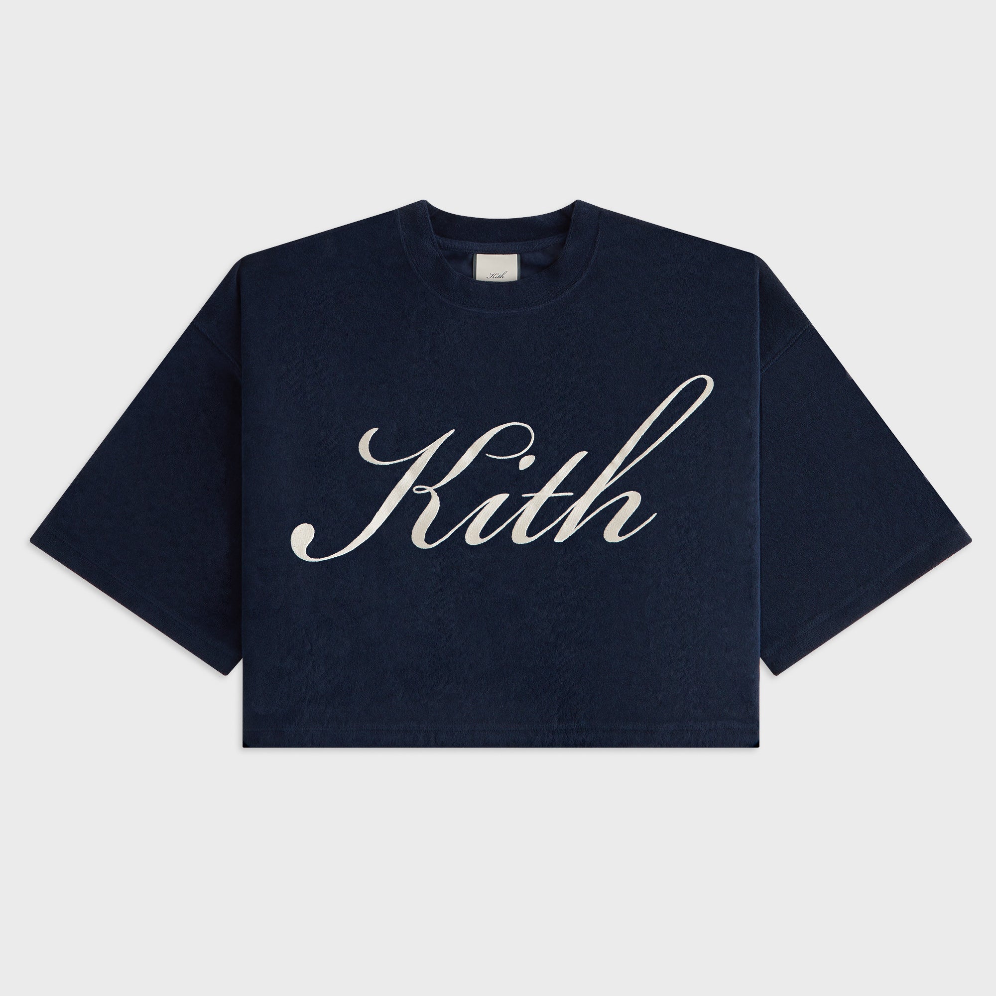 Kith Women Min Towel Terry Cropped Tee - Nocturnal – Kith UK