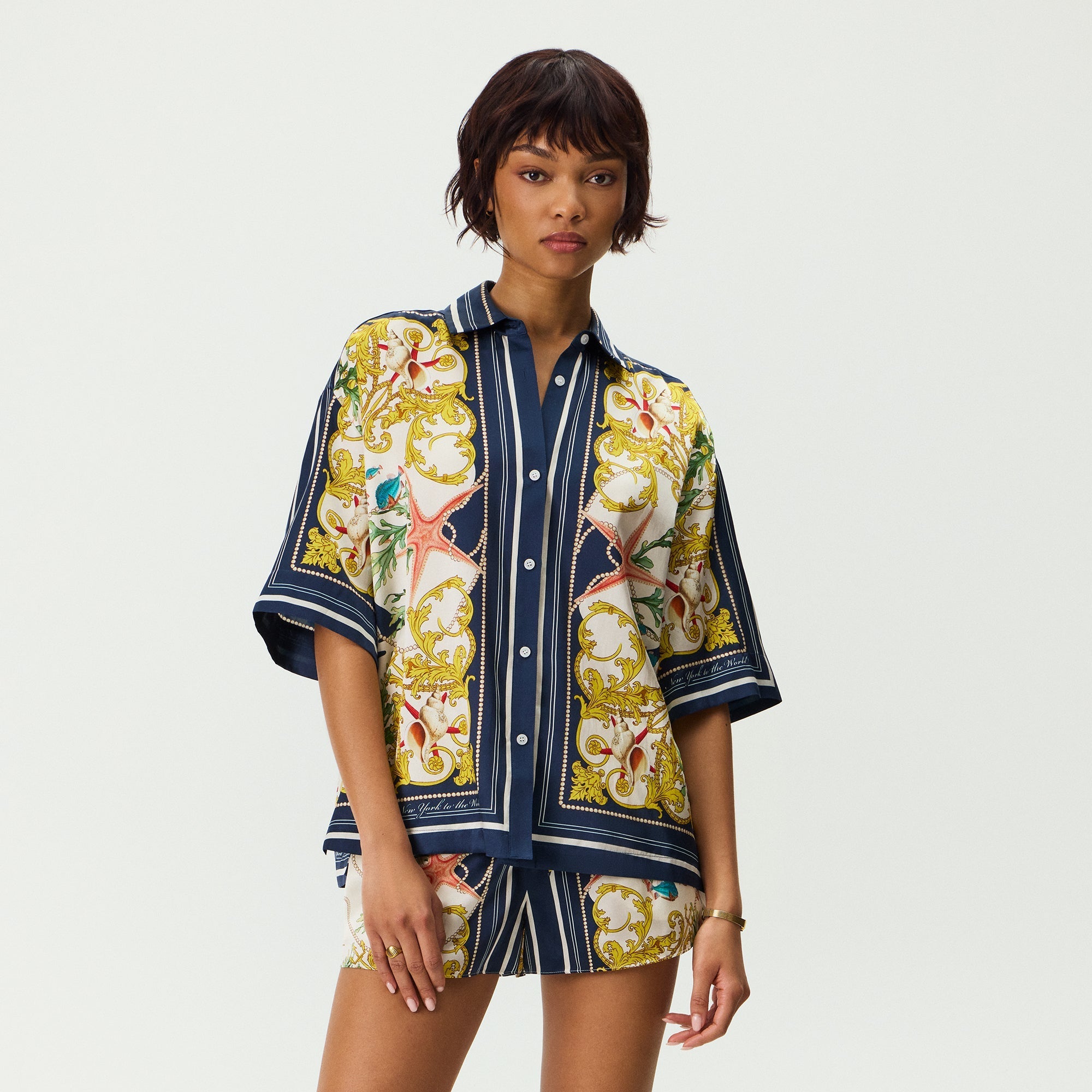 Kith Women Mari Atlantis Shirt - Nocturnal – Kith UK