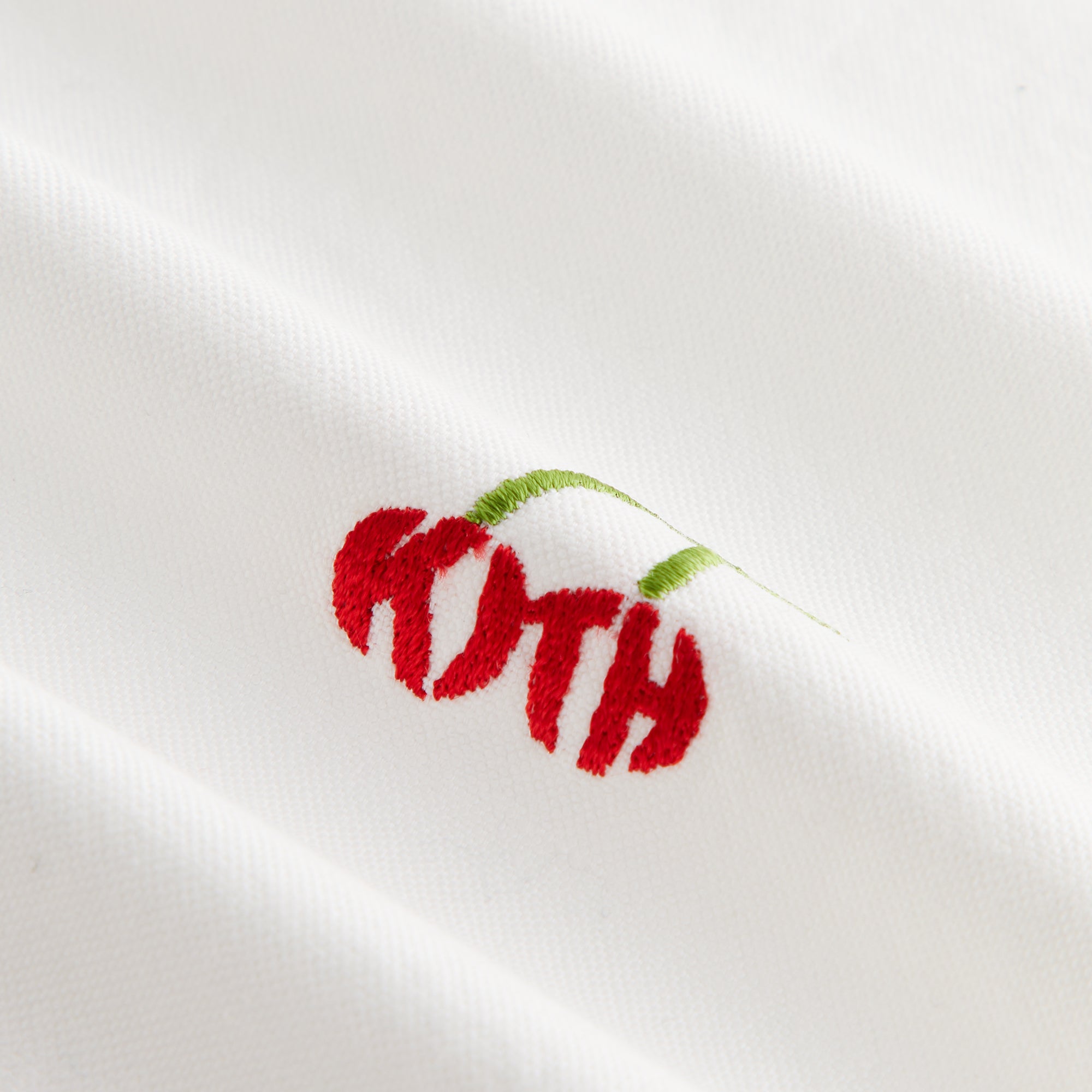 Kith Women Caela Cherry Oxford Zip Shirt - White – Kith UK