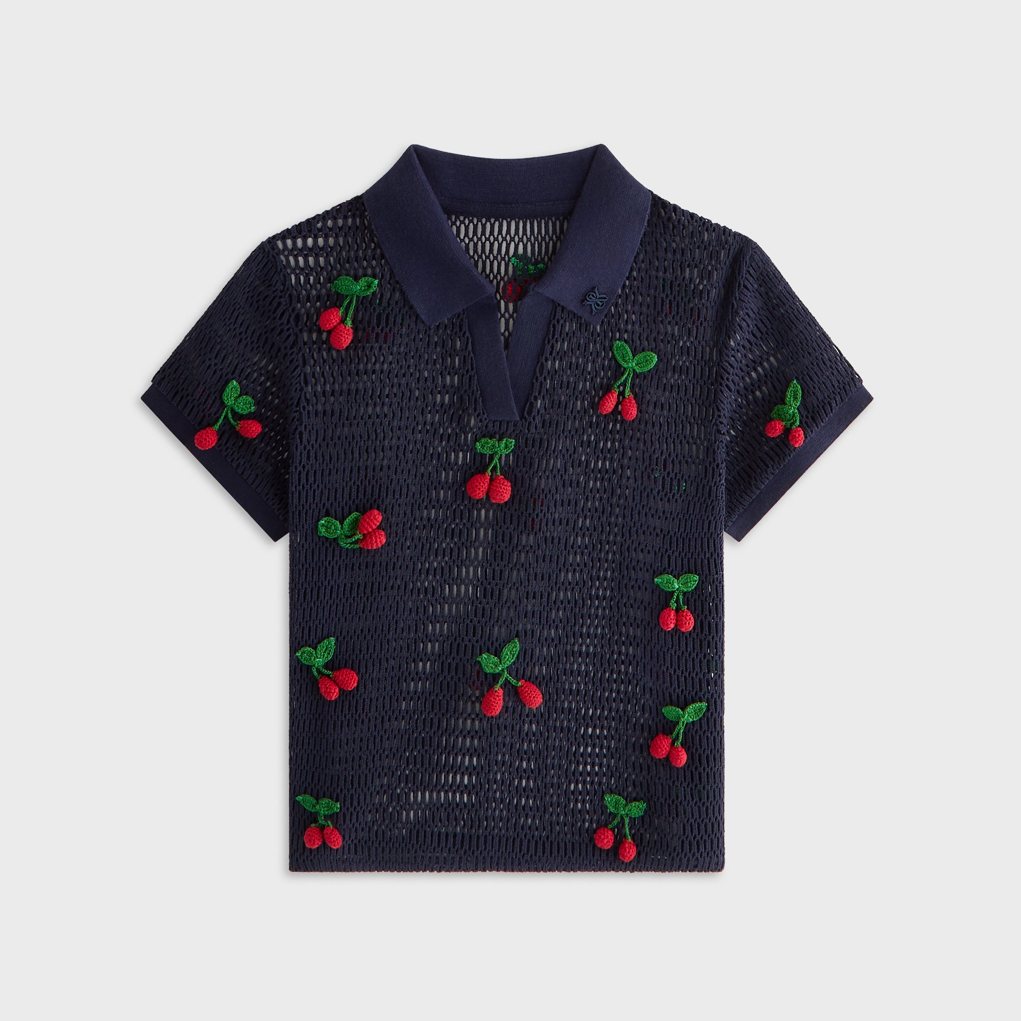 Kith Women Hedi Cherry Sweater Polo - Nocturnal – Kith UK