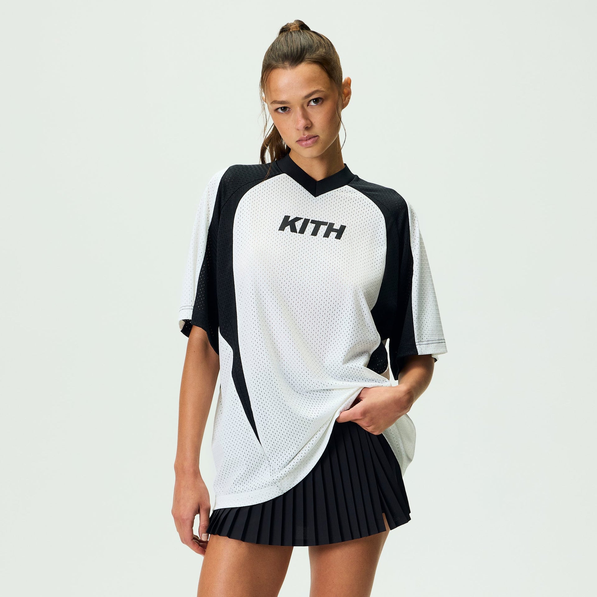 Kith Women Ridley II Mesh Short Sleeve Tee - White - PH