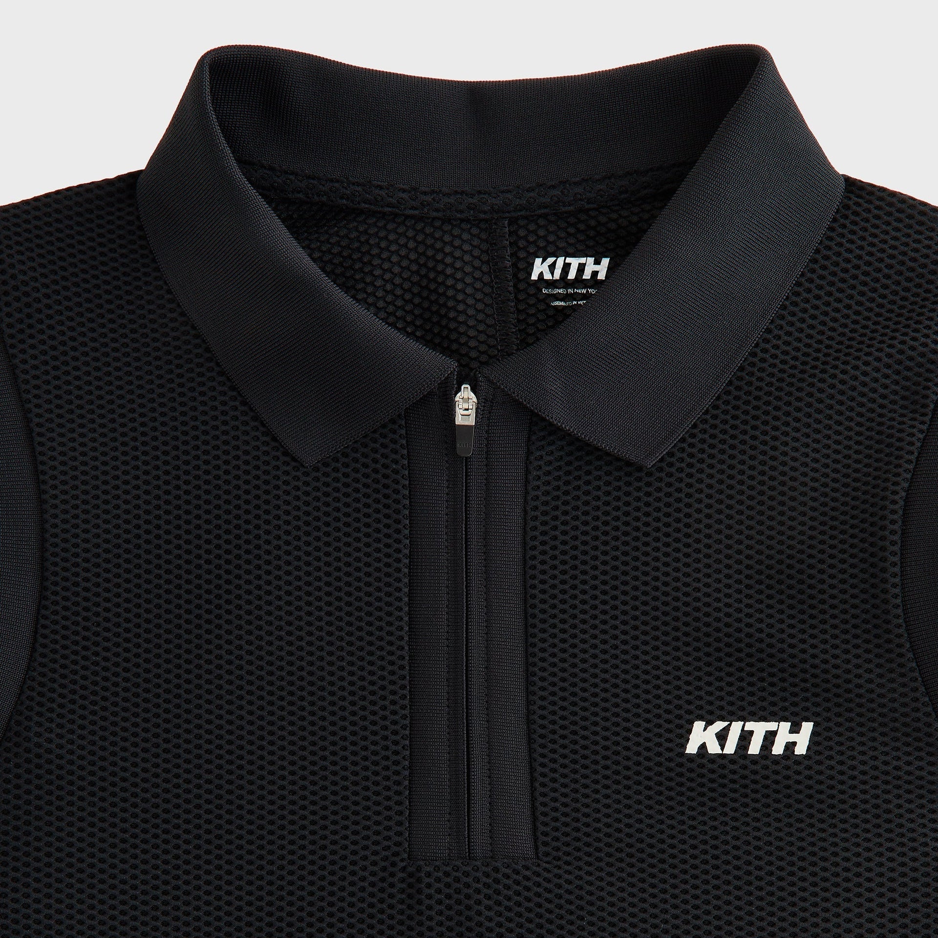 Kith Women Perry Polo Mesh Tank - Black - PH