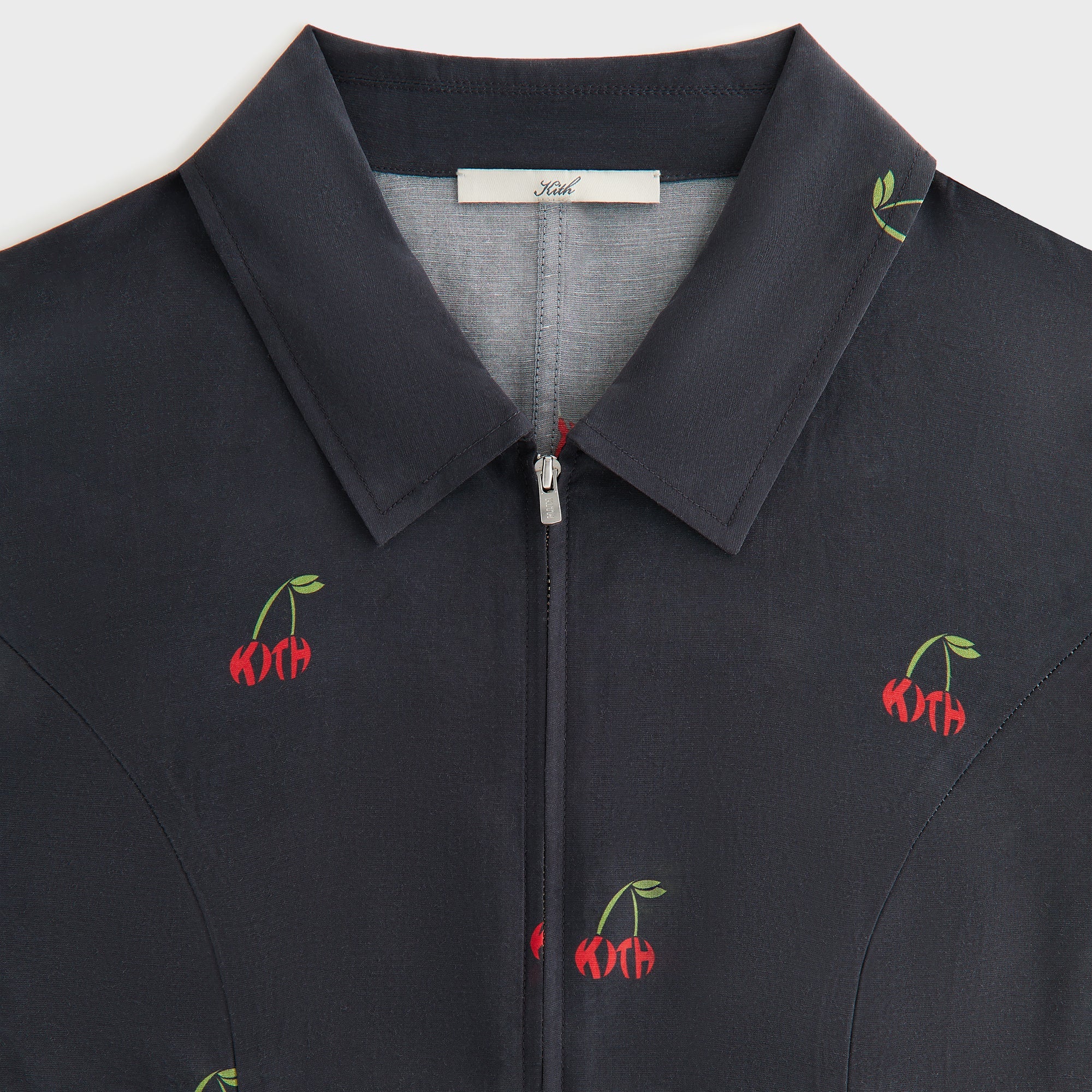 Kith Women Caela Cherry Zip Shirt - Black – Kith UK