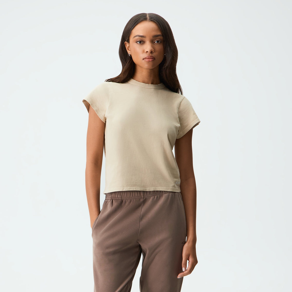 Kith Women Mulberry Vintage Sueded Tee - Oxide - PH