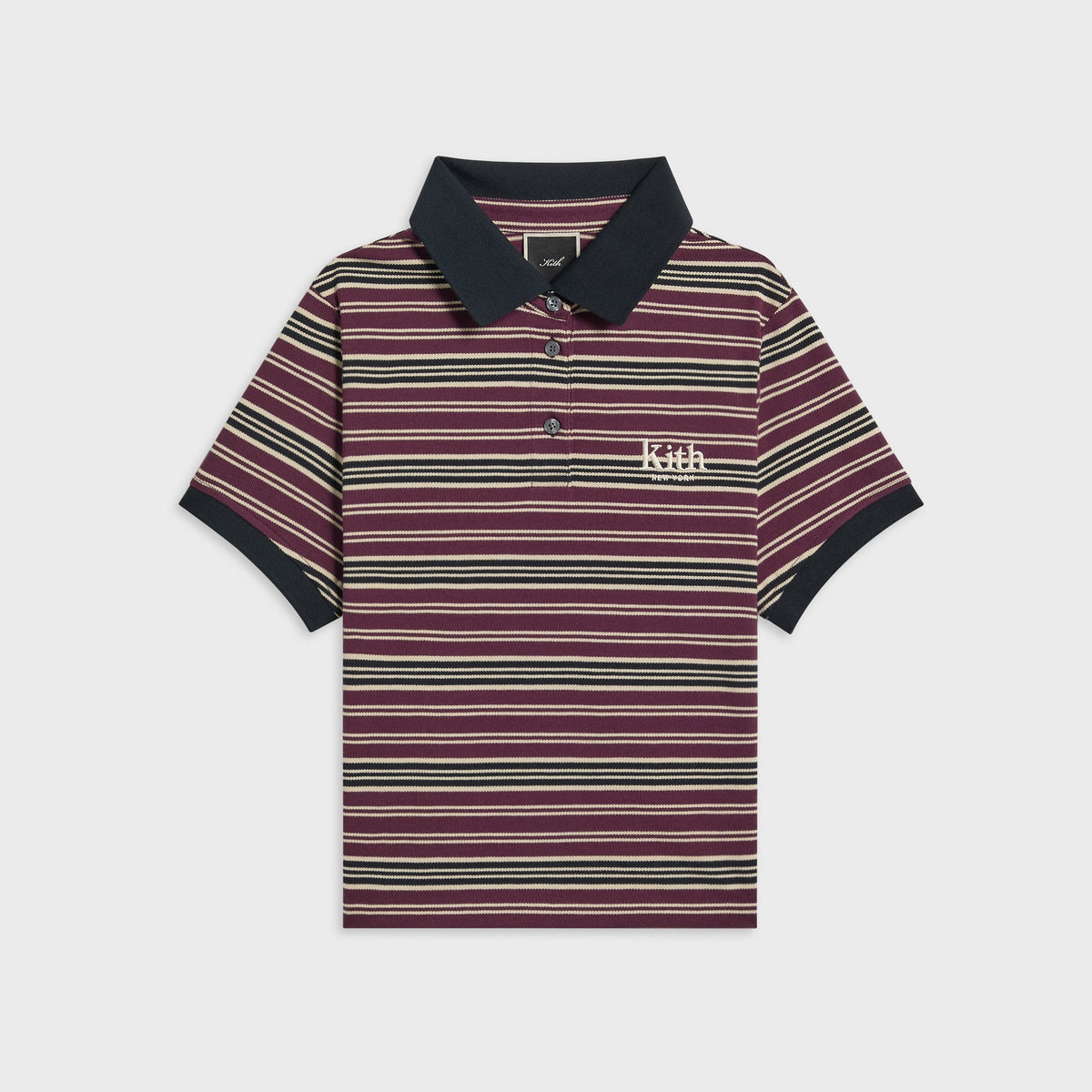 Kith Women Breda Striped Polo - Black