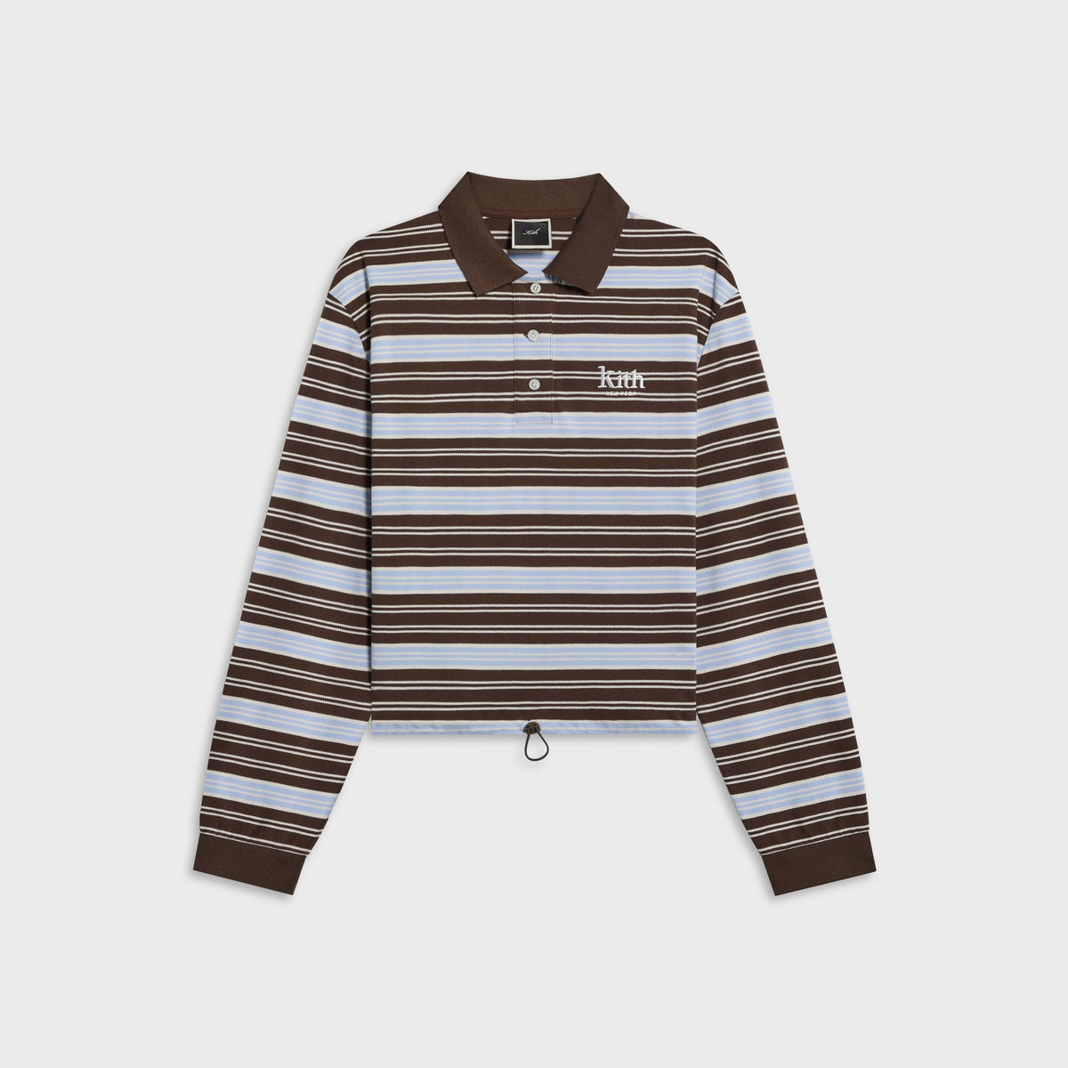 Kith Women Sadie Striped Polo Long Sleeve - Legacy