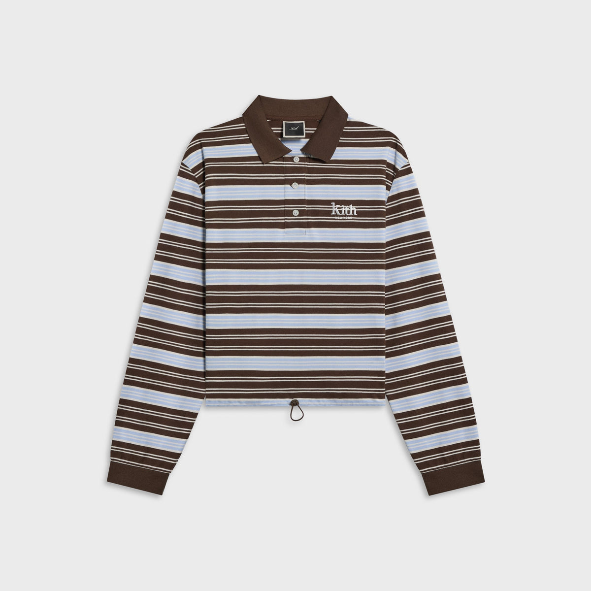 Kith Women Sadie Striped Polo Long Sleeve - Legacy - PH
