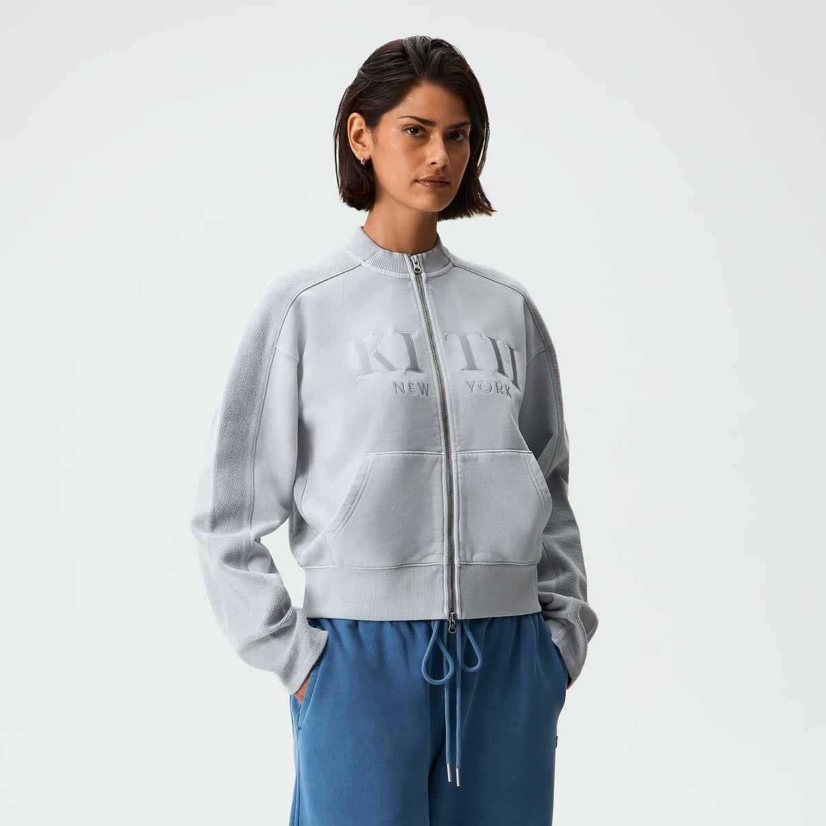 Kith Women Peige Paneled Oversized Zip Jacket - Atom