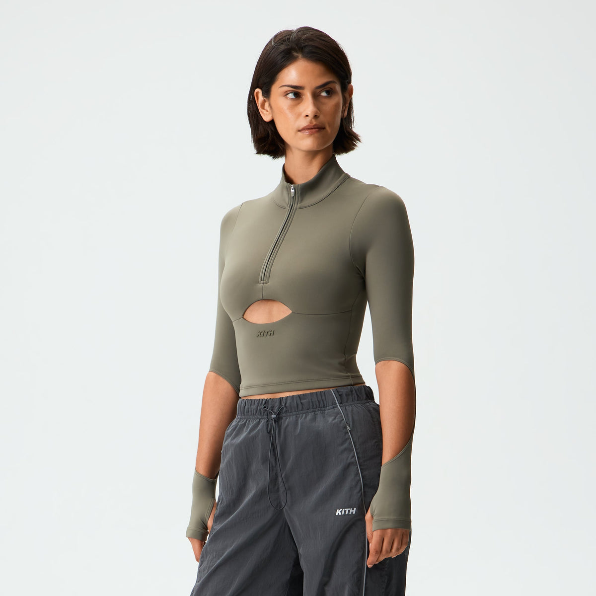 Kith Women Enhance Coen Cut-Out Long Sleeve - Caraway