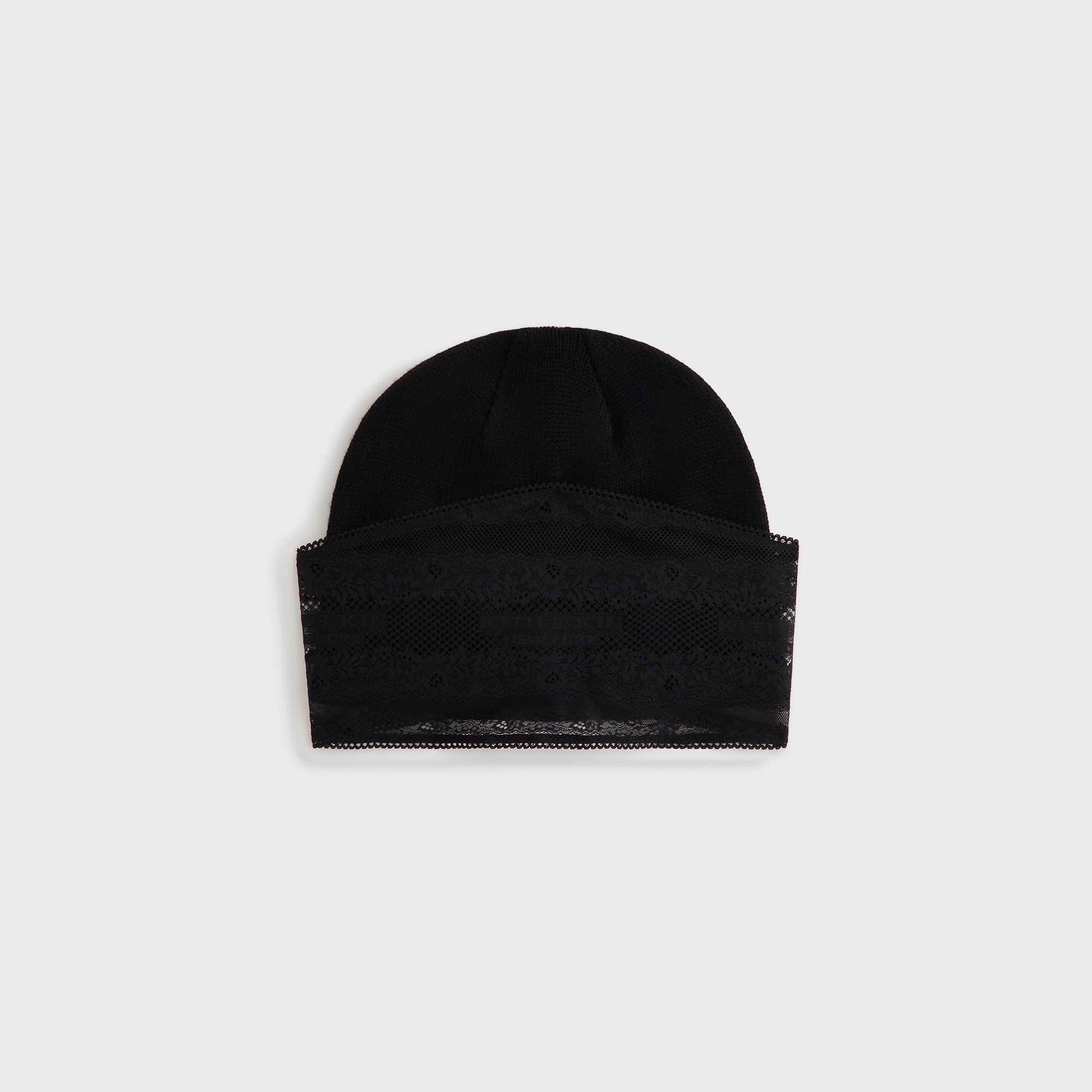 Lisa for Kith Women Cuffless Beanie With Lace Veil - Black – Kith UK