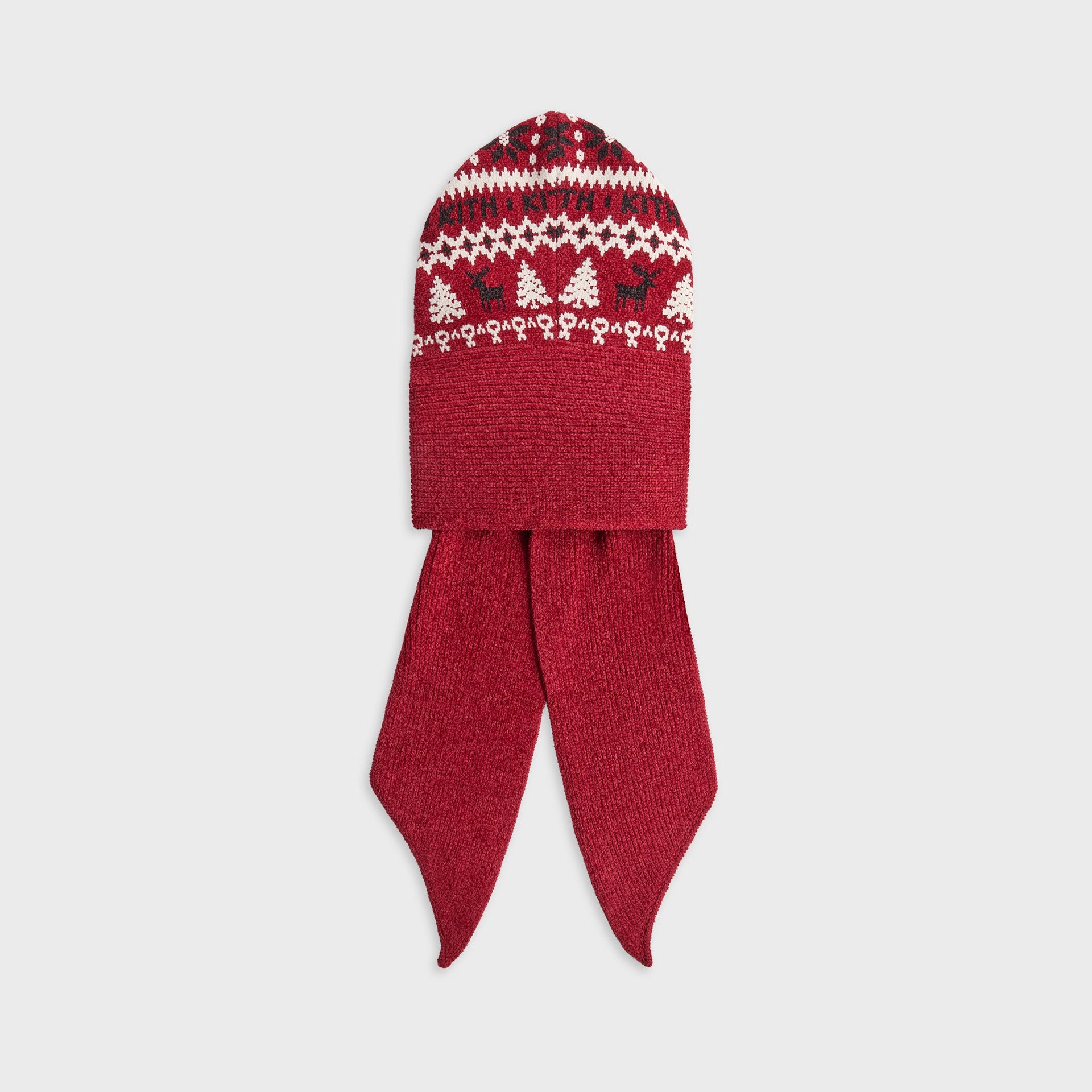 Kithmas Women Fair Isle Hooded Scarf - Allure