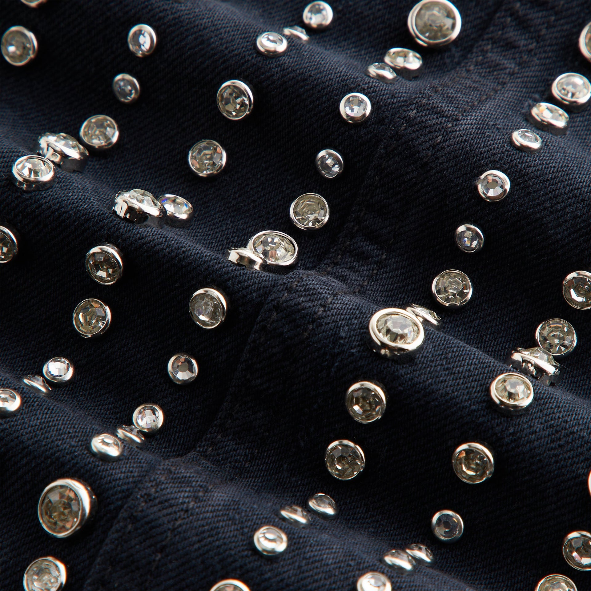 Lisa for Kith Women Nari Studded Denim Mini Skirt - Black