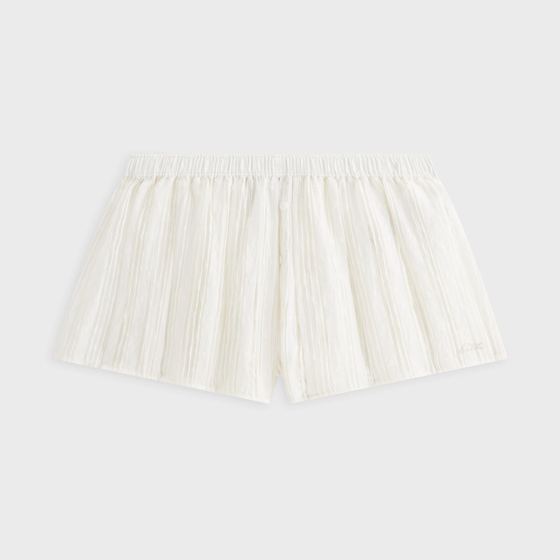Kith Women Sashi Sheer Pleated Short - White