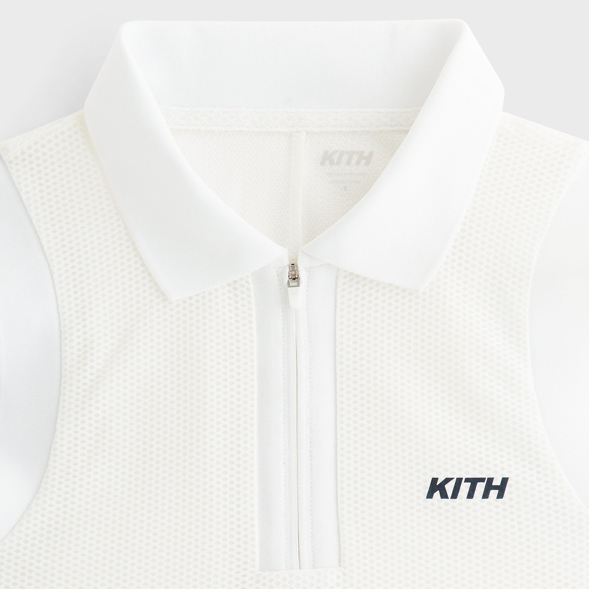Kith Women Perry Polo Mesh Dress - White - PH