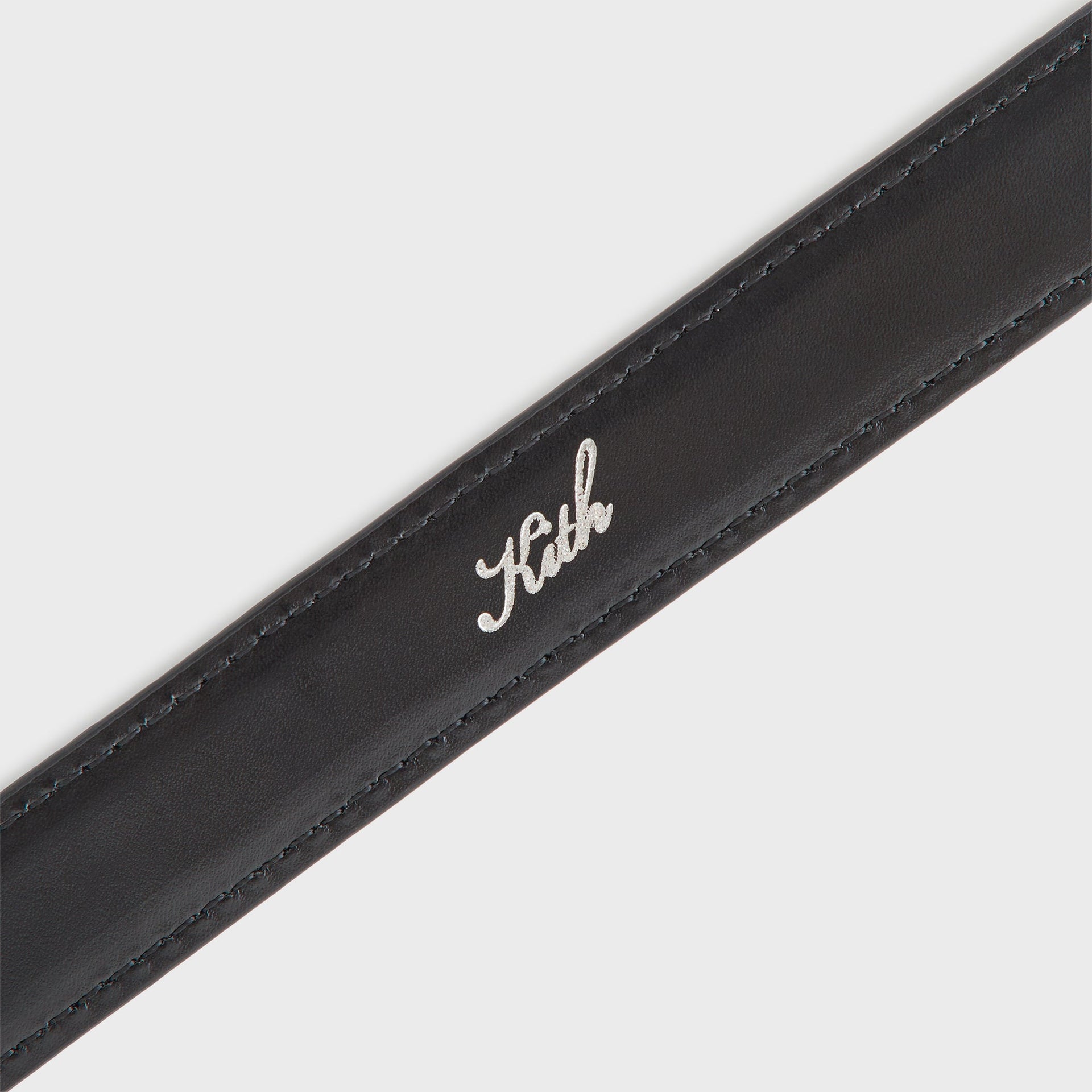 Kith Women Monogram Debossed Suede Belt - Black