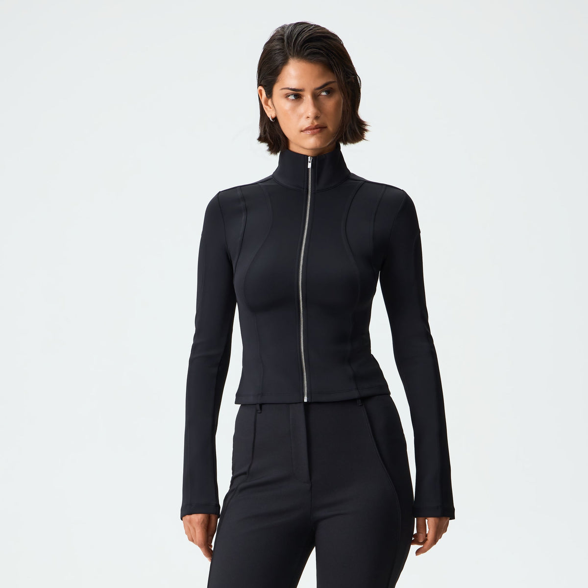 Kith Women Nabi Curved Seam Long Sleeve - Black
