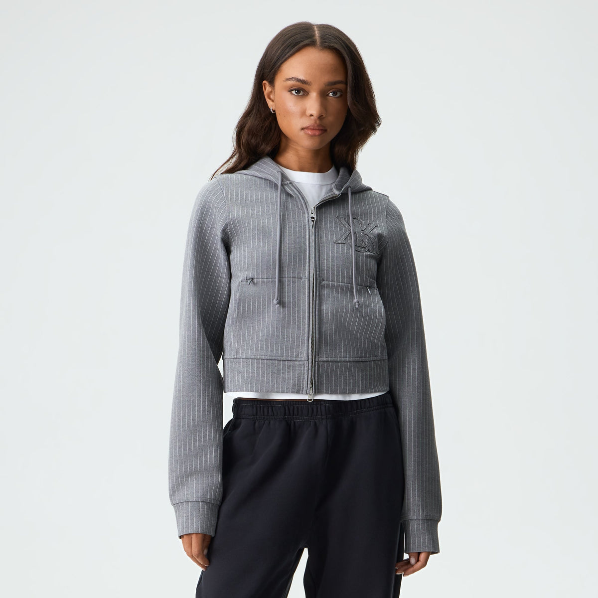 Kith Women Tye Pinstripe Zip Hoodie - Quilt