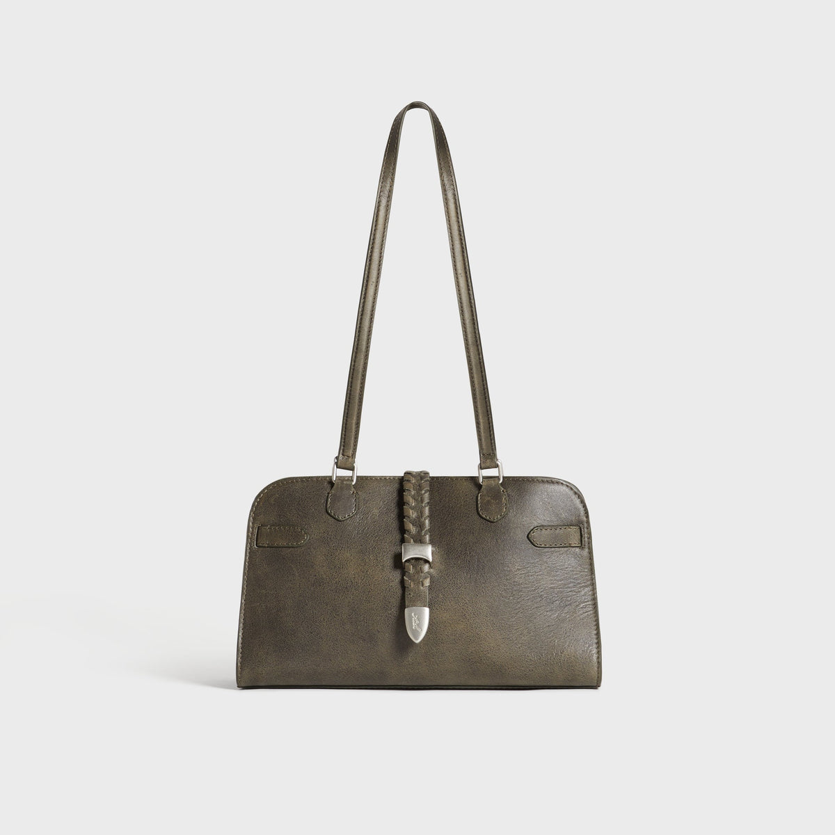 Kith Women Rena Distressed Leather Shoulder Bag - Burnt