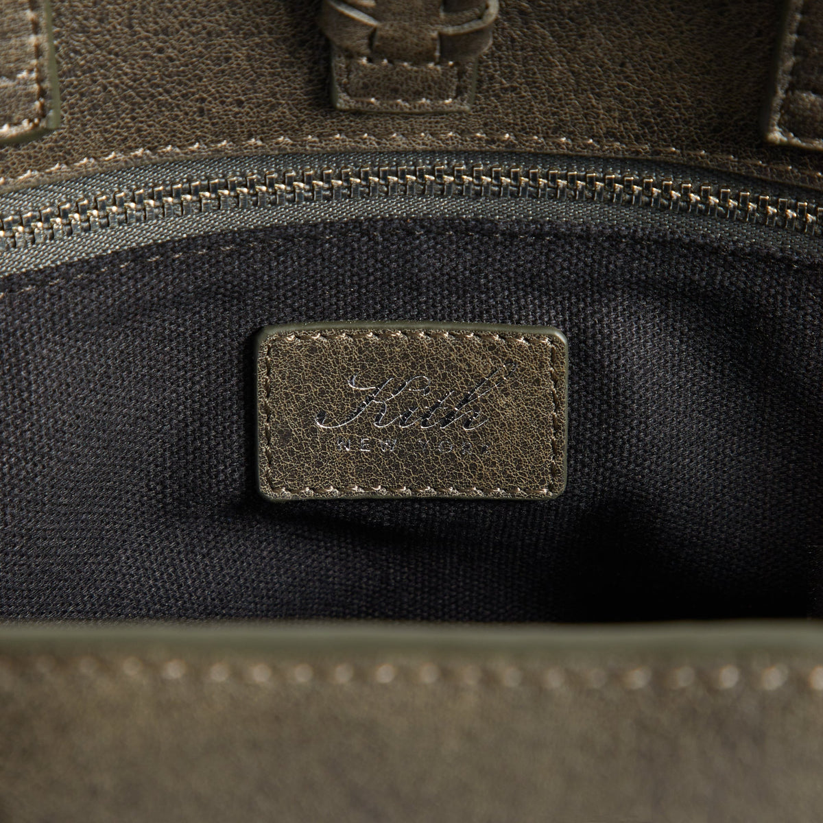 Kith Women Rena Distressed Leather Shoulder Bag - Burnt