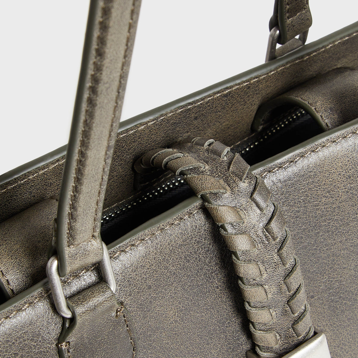 Kith Women Rena Distressed Leather Shoulder Bag - Burnt