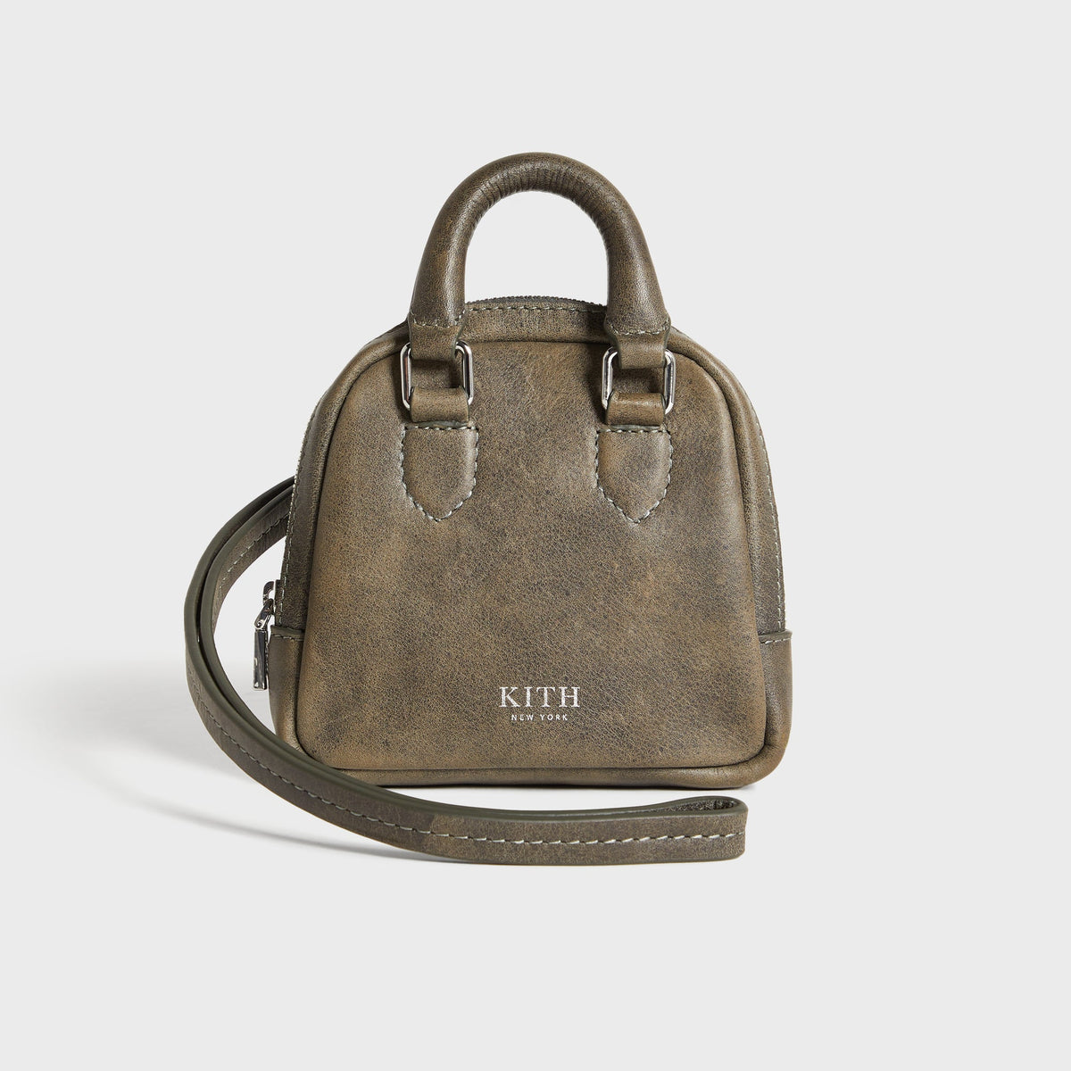 Kith Women Toast Distressed Leather Wallet Crossbody - Burnt