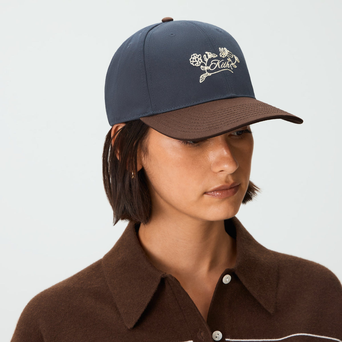 Kith Women Two Tone Cotton Twill Kith Floral Classic Cap - Nocturnal - PH