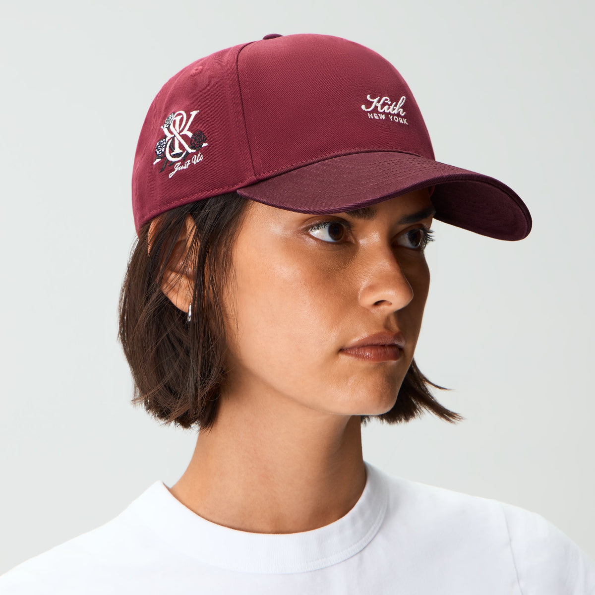 Kith Women Two Tone Vintage Wash Kith Script Pinch Crown Cap - Essence