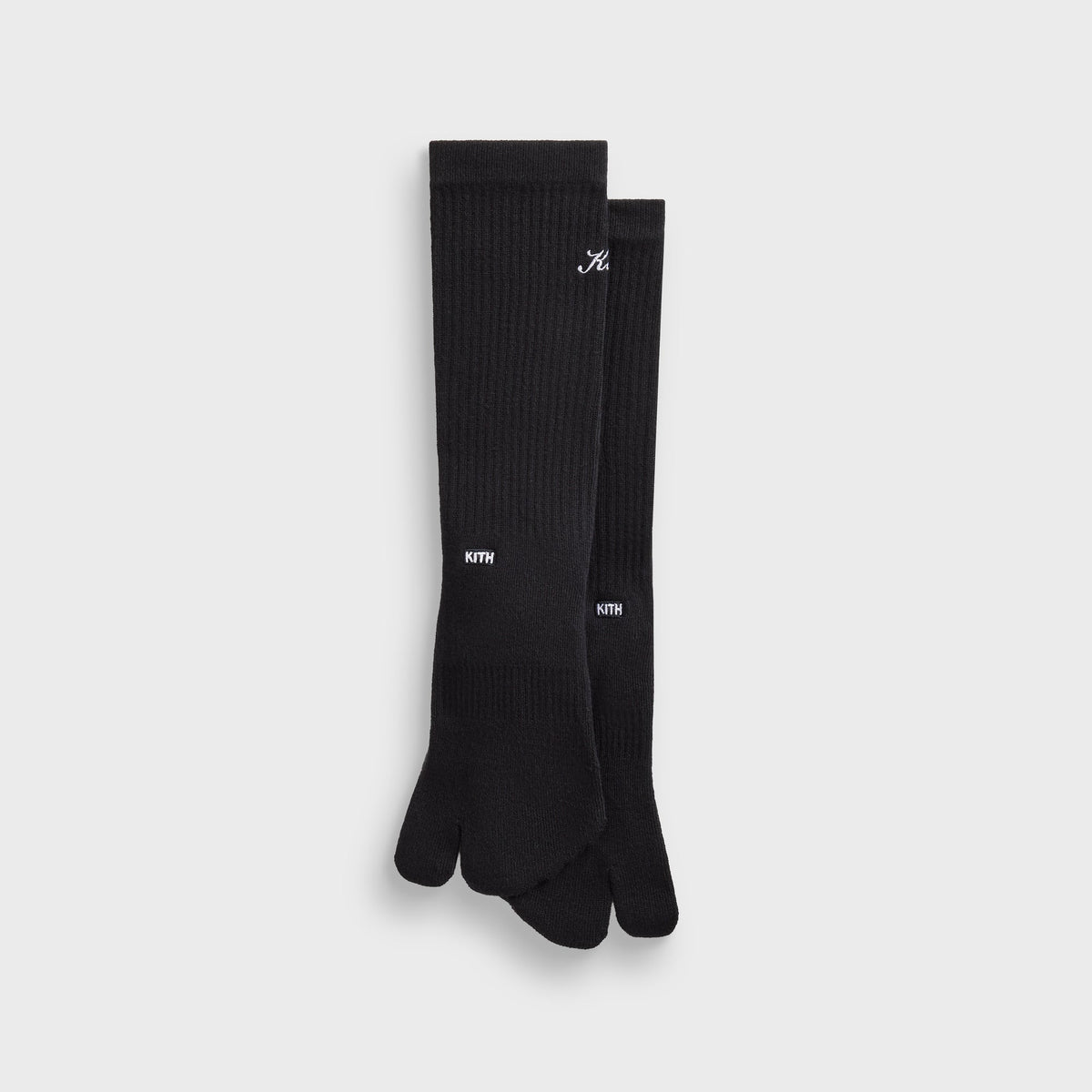 Kith Women Cotton Lightweight Crew Tabi Socks - Black - PH