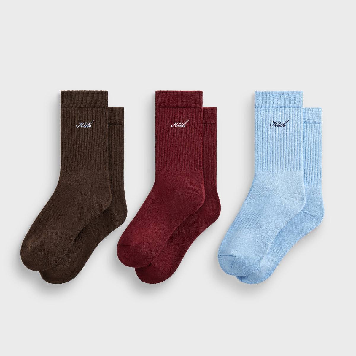 Kith Women Cotton Classic 3-Pack Crew Socks - Multi