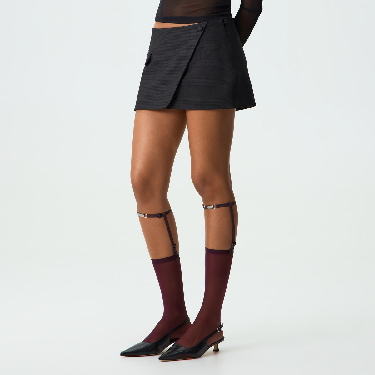 Kith Women Sheer Garter Belt Socks - Essence